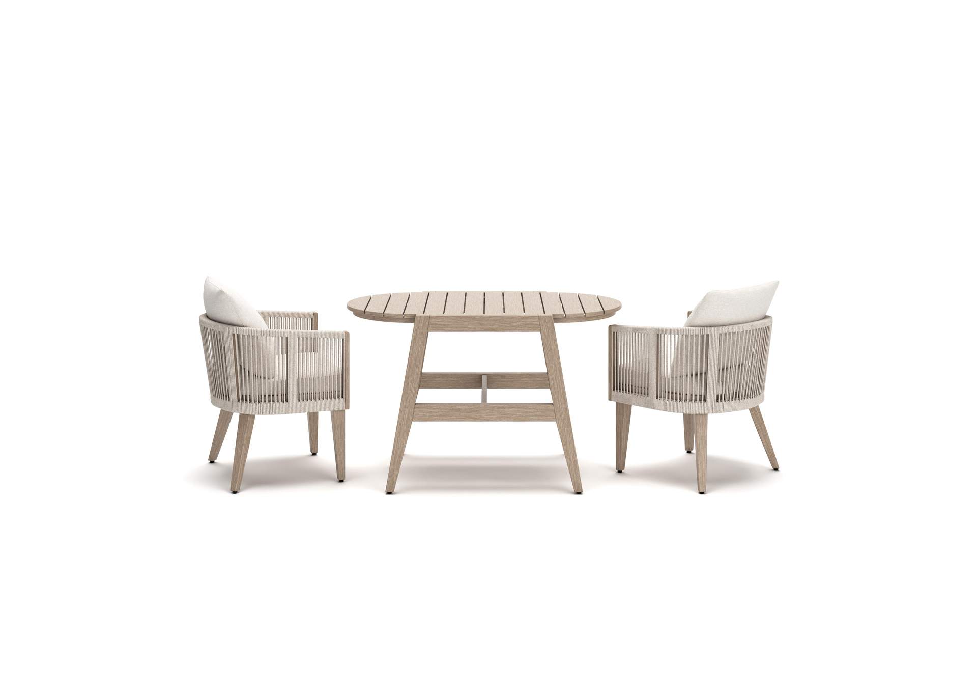 Ivory Vine Outdoor Table/Chairs (Set of 3) image 3
