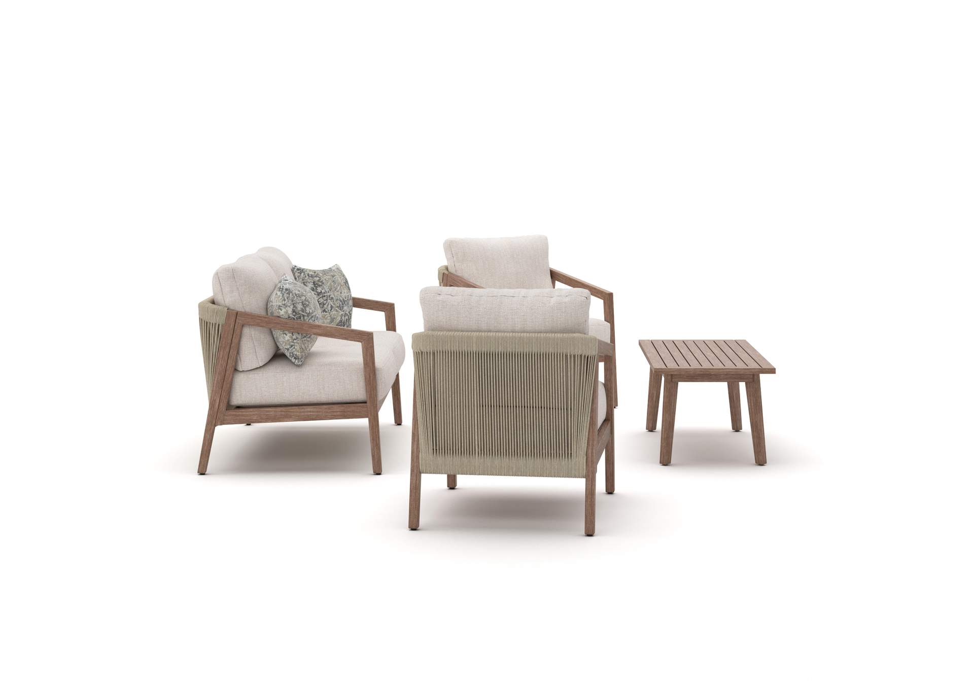 Nature Lane Outdoor Sofa/Chairs/Table (Set of 4) image 2