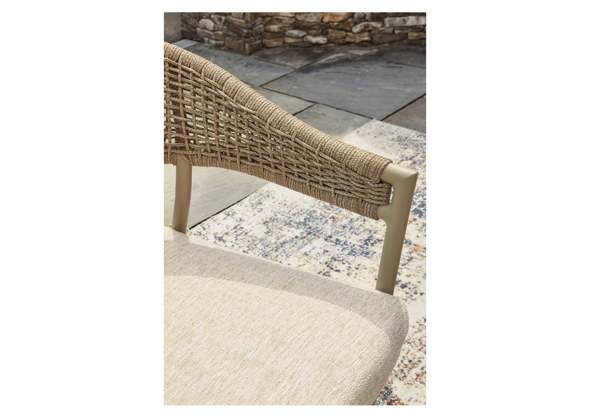 Orchard Beach Outdoor Arm Chair with Cushion (Set of 4) image 3