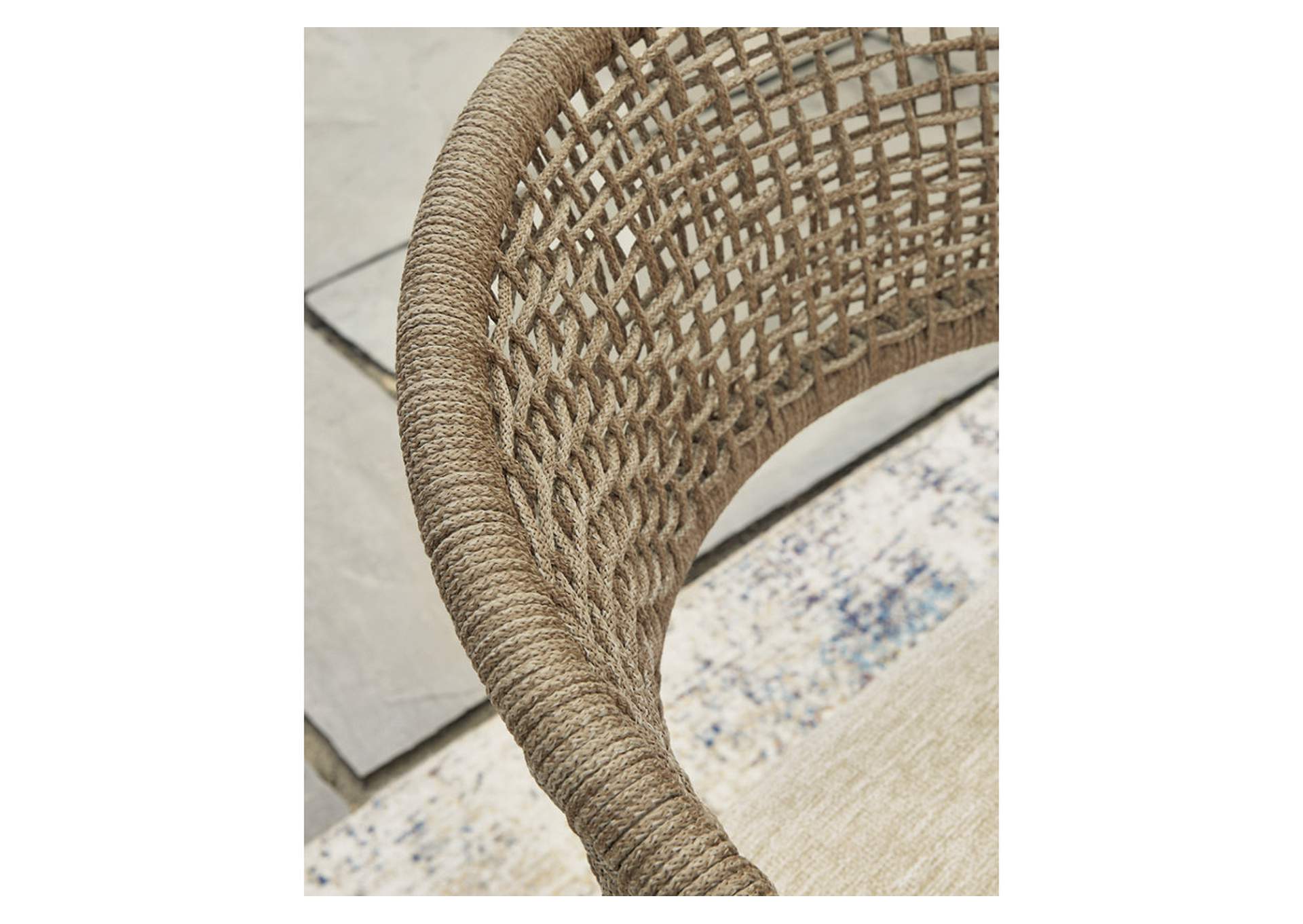 Orchard Beach Outdoor Arm Chair with Cushion (Set of 4) image 4