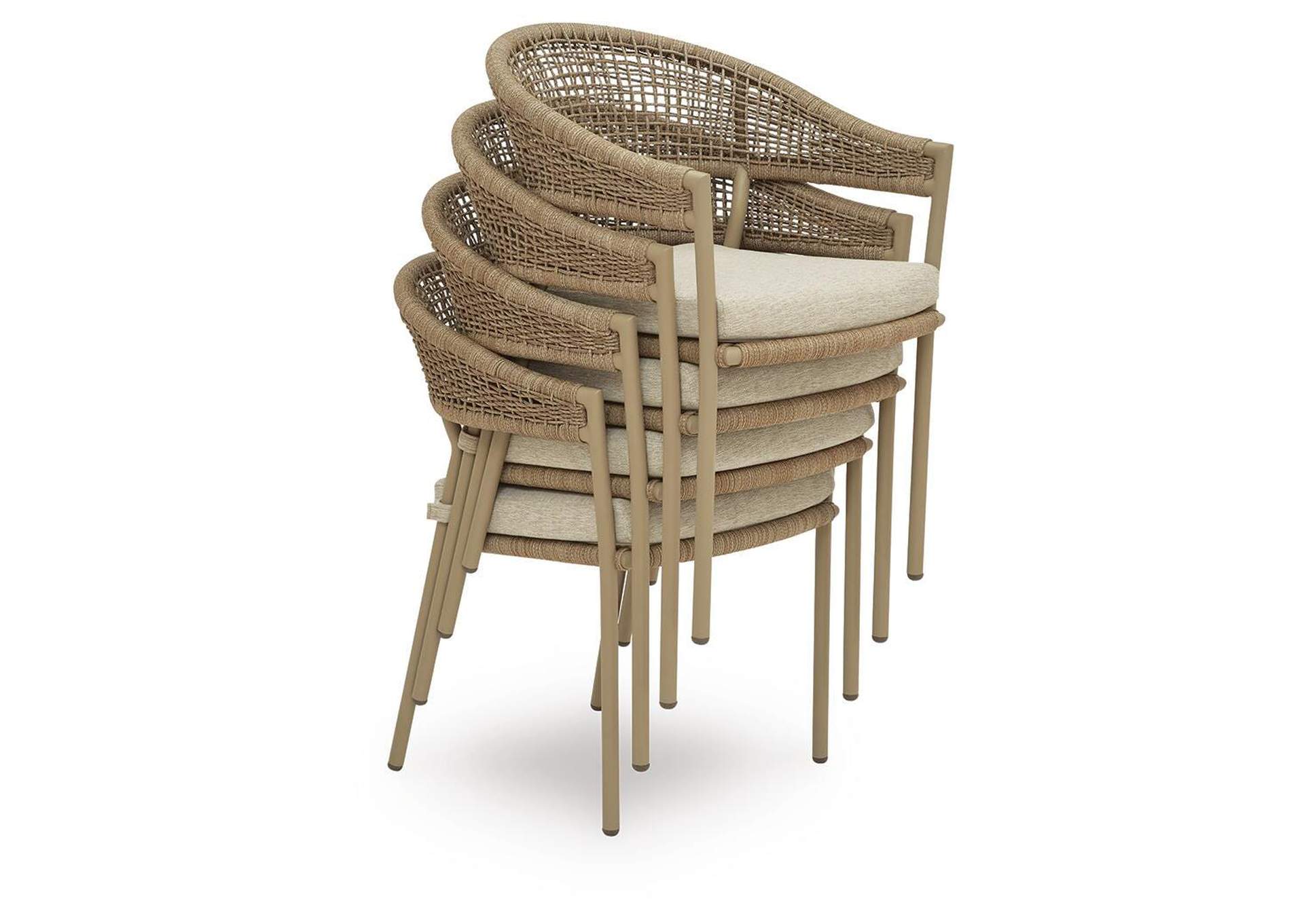 Orchard Beach Outdoor Arm Chair with Cushion (Set of 4) image 4