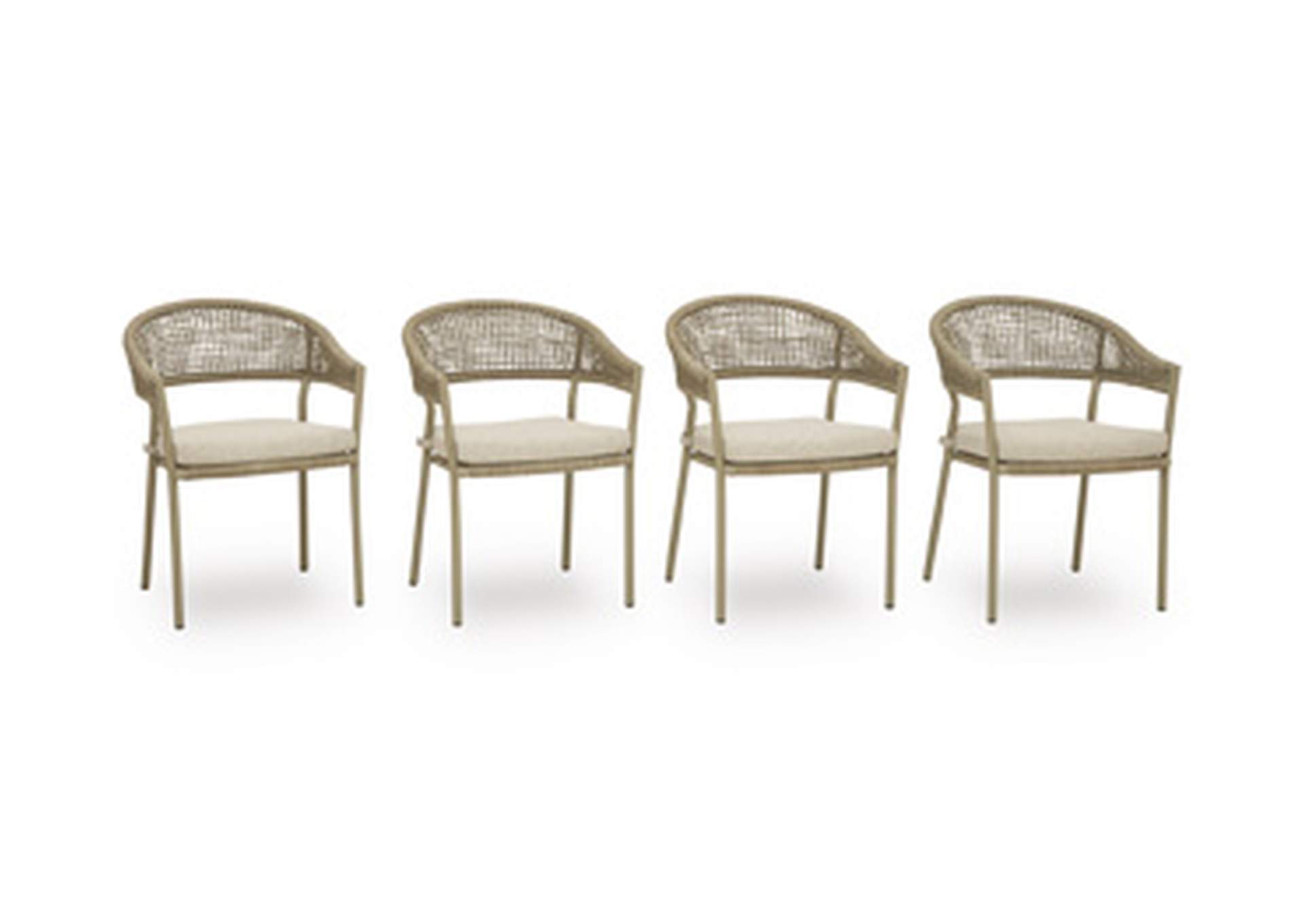 Orchard Beach Outdoor Arm Chair with Cushion (Set of 4) image 5