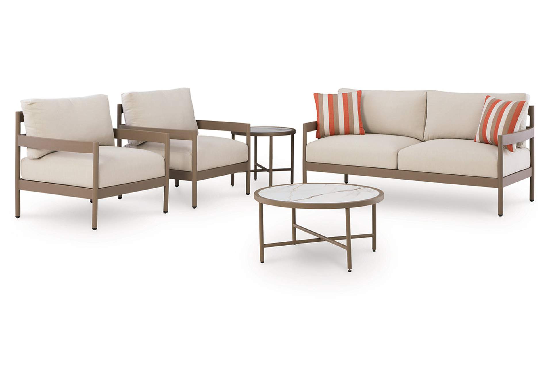 Bluff Trail Outdoor Love/Chairs/Tables Set (Set of 5) image 10