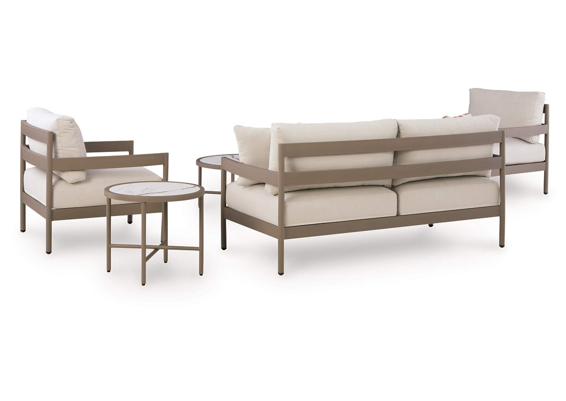 Bluff Trail Outdoor Love/Chairs/Tables Set (Set of 5) image 9