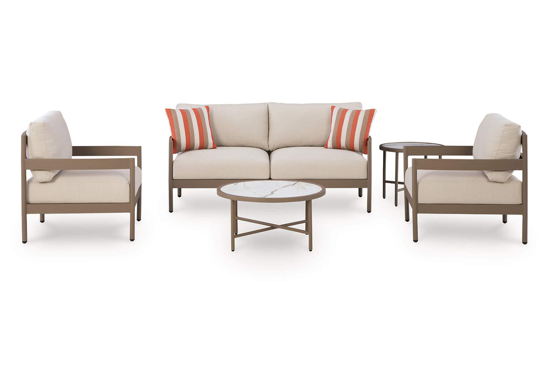 Bluff Trail Outdoor Love/Chairs/Tables Set (Set of 5) image 1