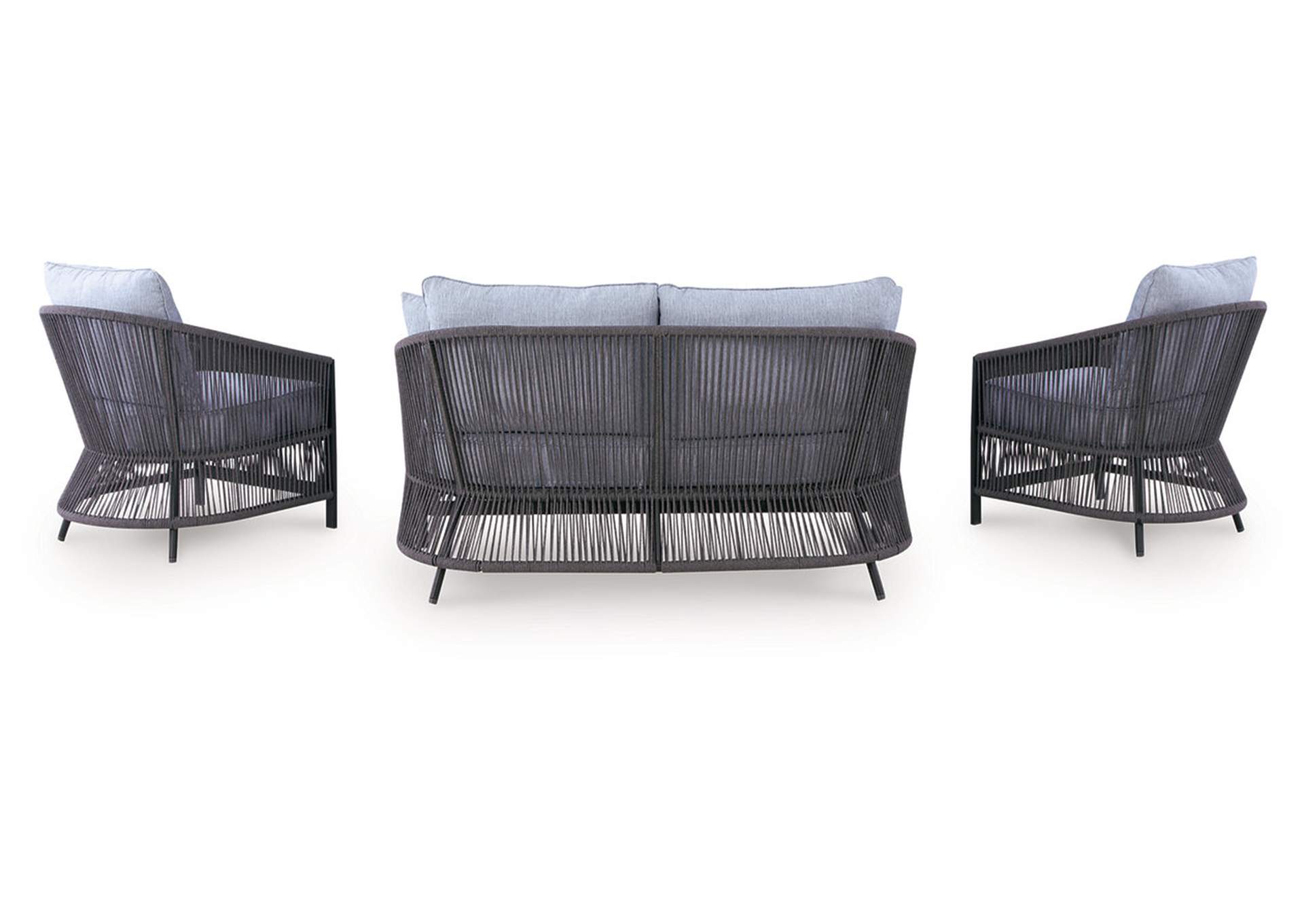 Bridges Beach Outdoor Love/Chairs/Table Set (Set of 4) image 4