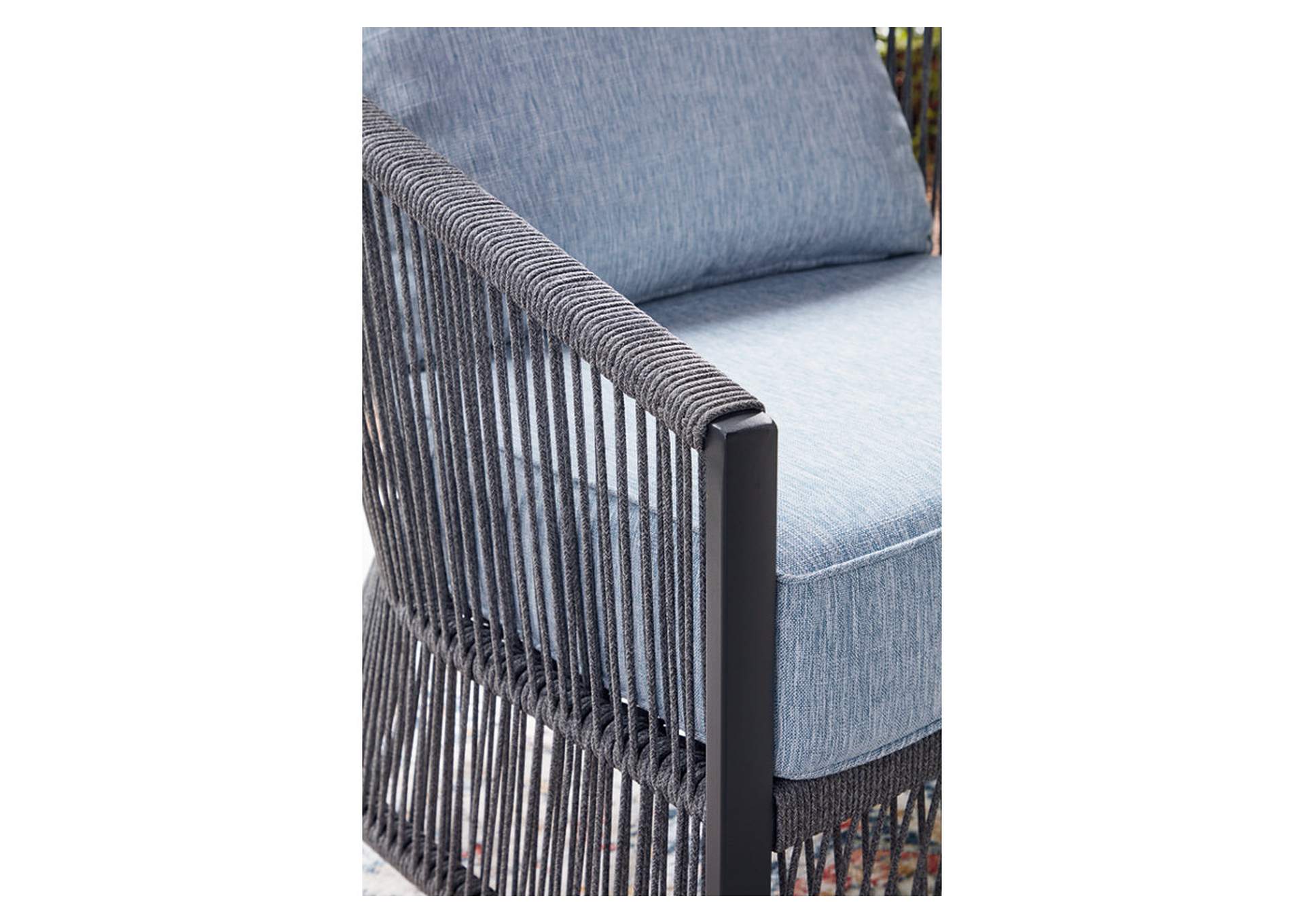 Bridges Beach Outdoor Love/Chairs/Table Set (Set of 4) image 6