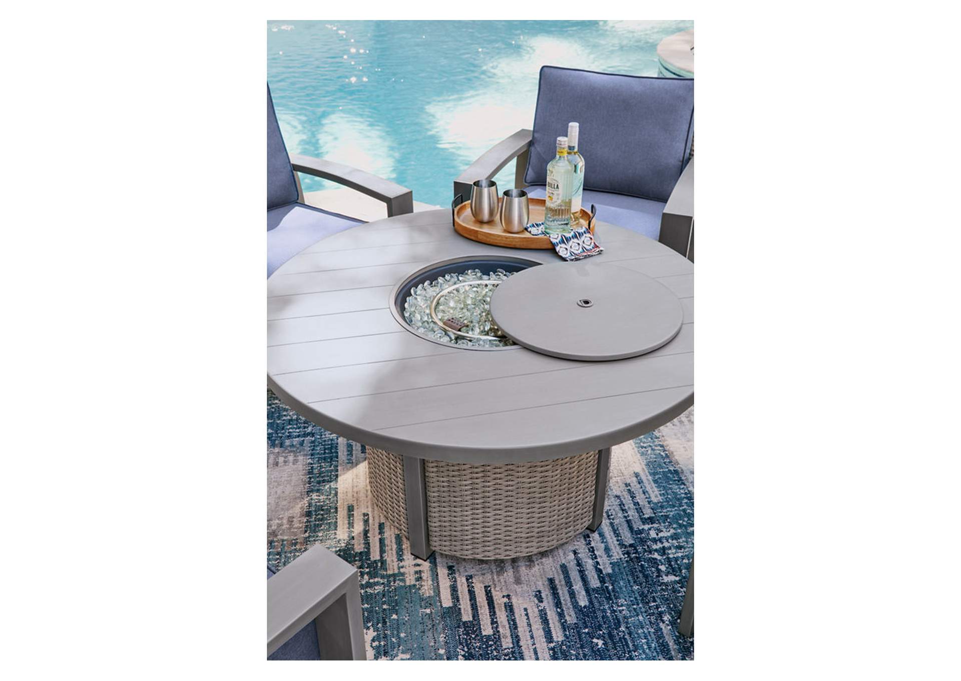 Half Moon Beach Outdoor Fire Pit Table image 6