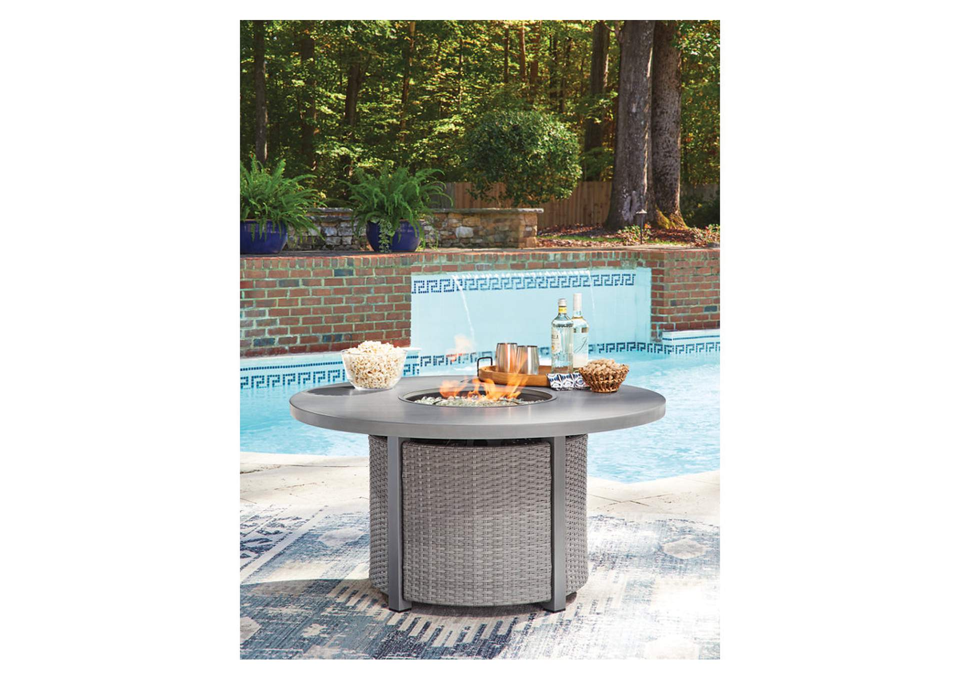 Half Moon Beach Outdoor Fire Pit Table image 2