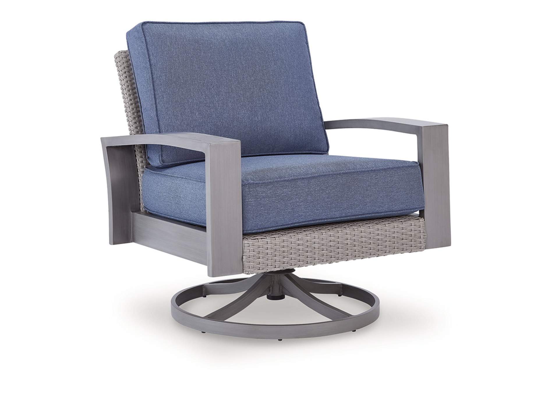 Half Moon Beach Outdoor Swivel Lounge Chair with Cushion image 1