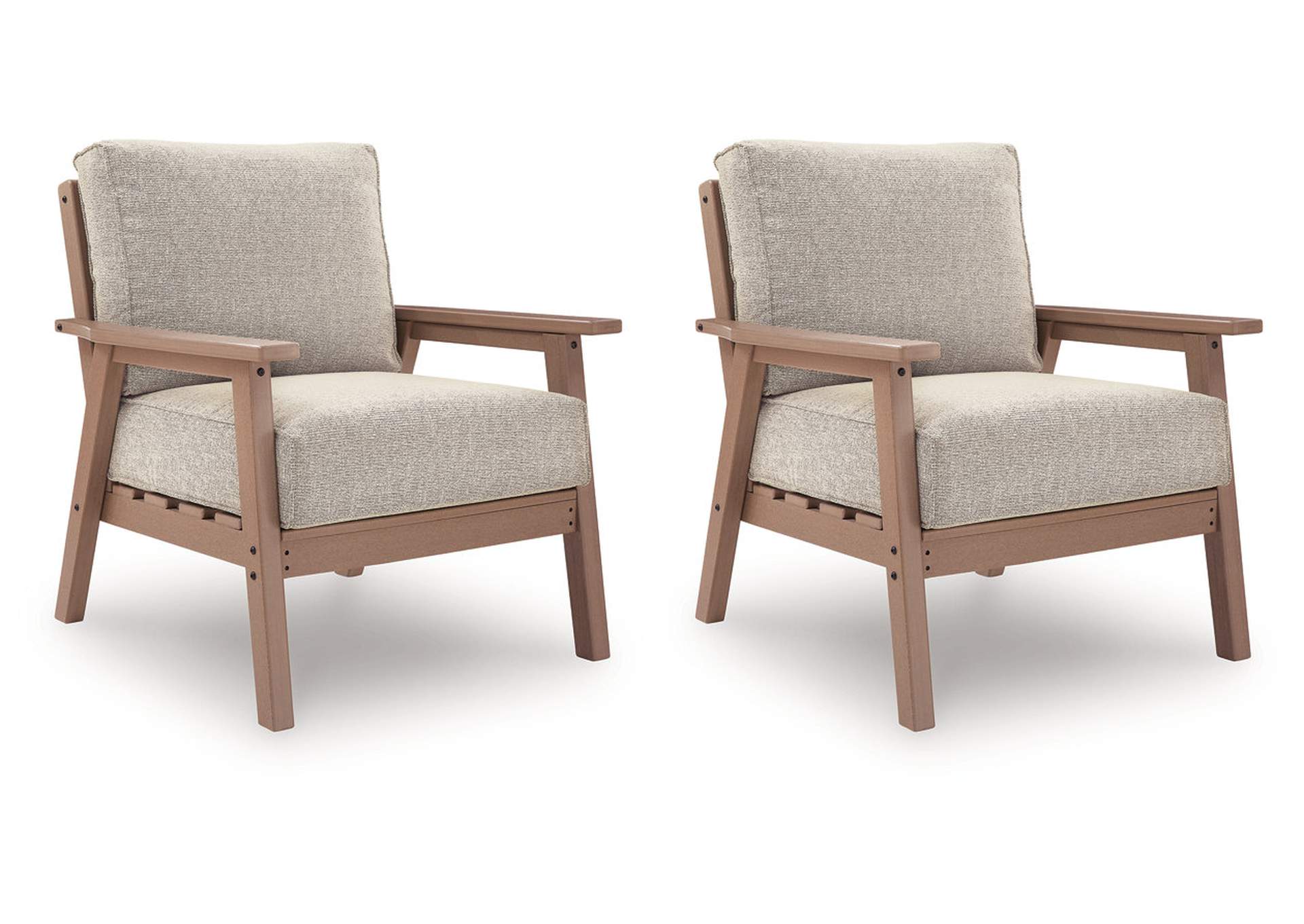 Grover Beach Outdoor Lounge Chair with Cushion (Set of 2) image 1