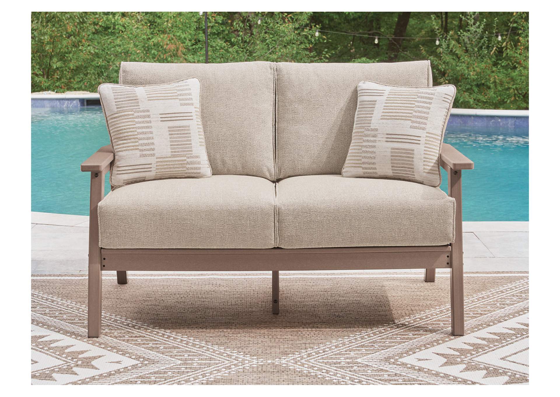 Grover Beach Outdoor Loveseat with Cushion image 3