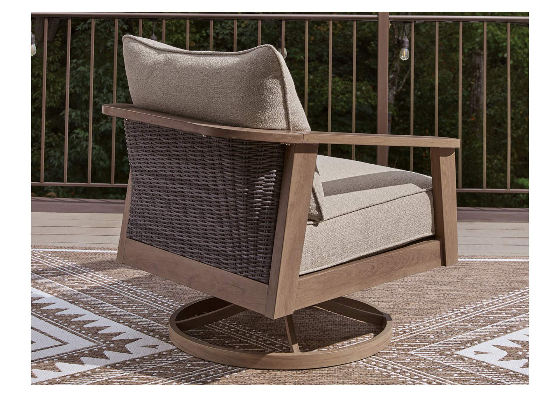 Harmony Headlands Outdoor Swivel Lounge with Cushion image 5