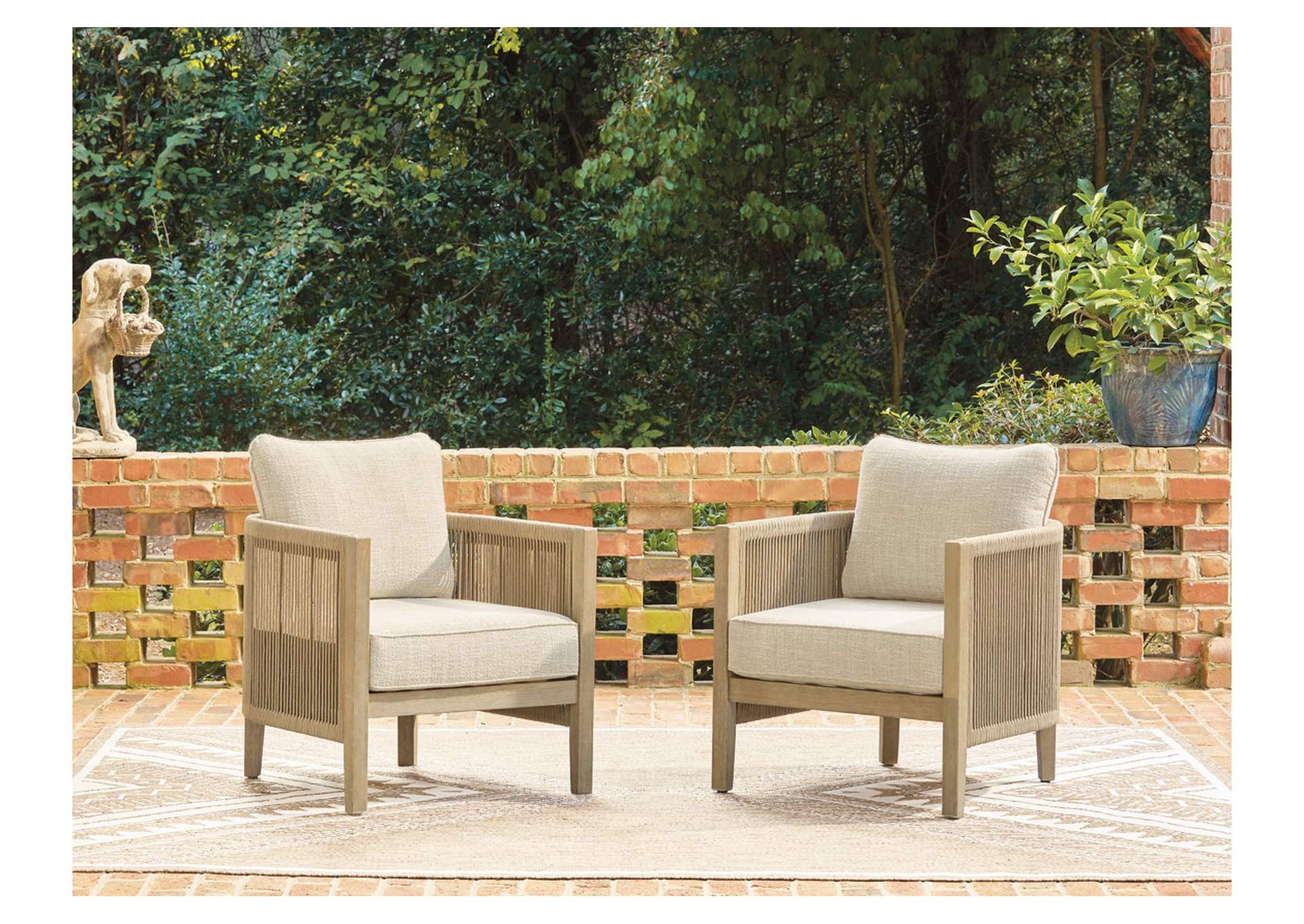 Spooners Cove Outdoor Lounge Chair with Cushion (Set of 2) image 2