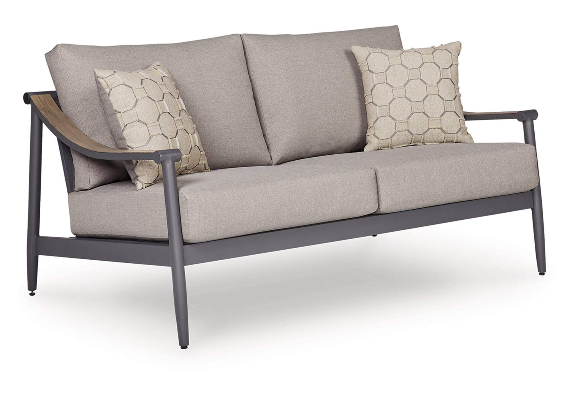 Ocean Beach Outdoor Loveseat with Cushion image 2