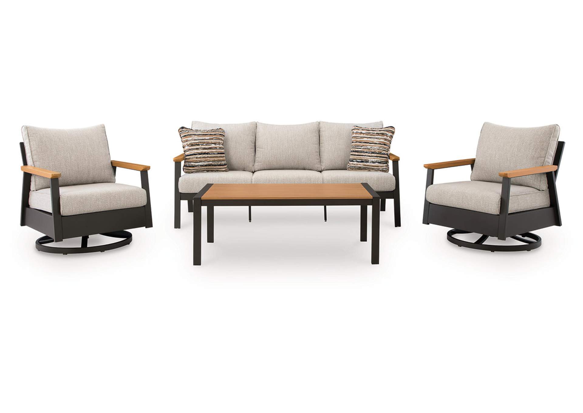 Carmel Highlands Outdoor Sofa/Chairs/Table (Set of 4) image 1