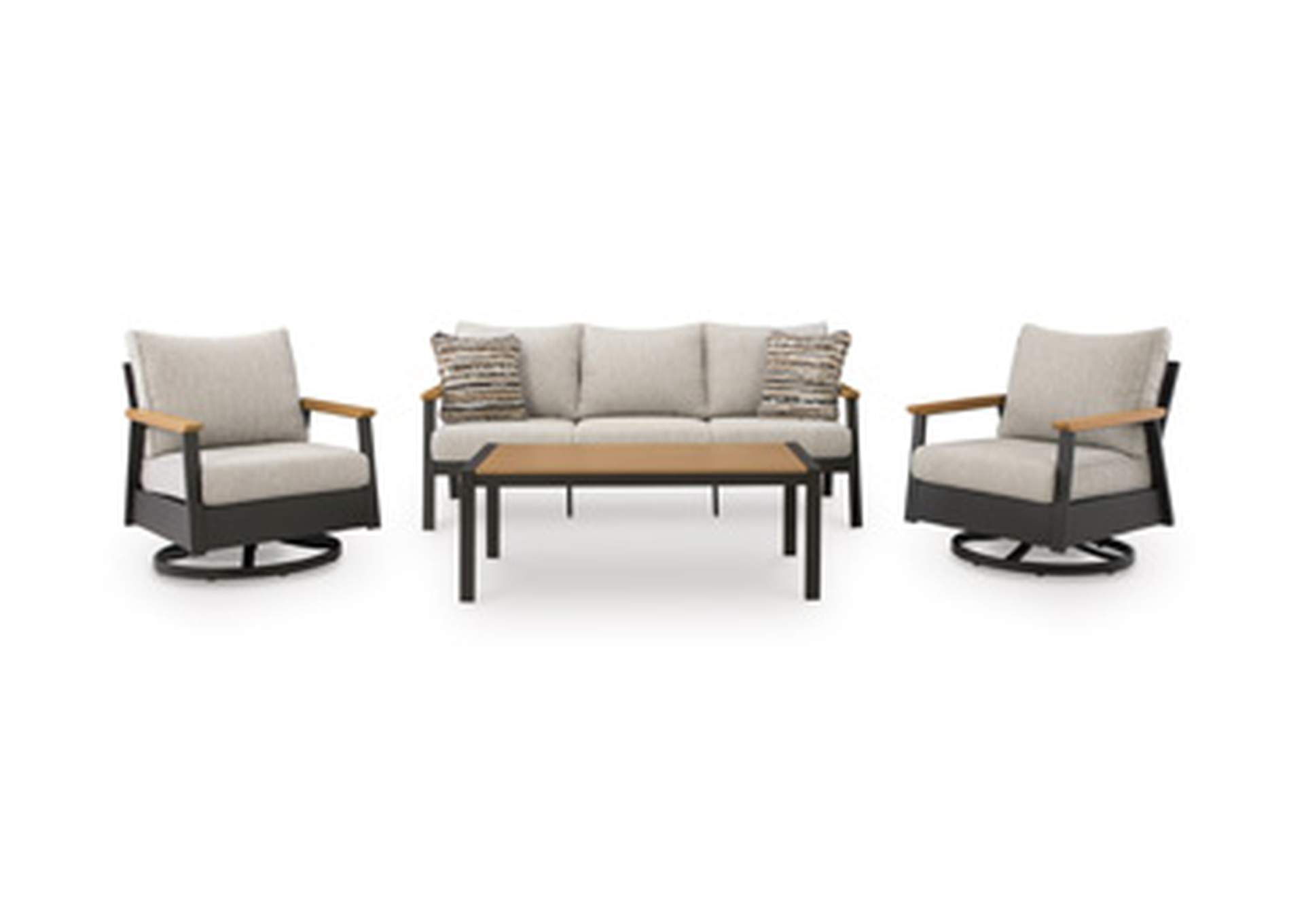 Carmel Highlands Outdoor Sofa/Chairs/Table (Set of 4) image 5