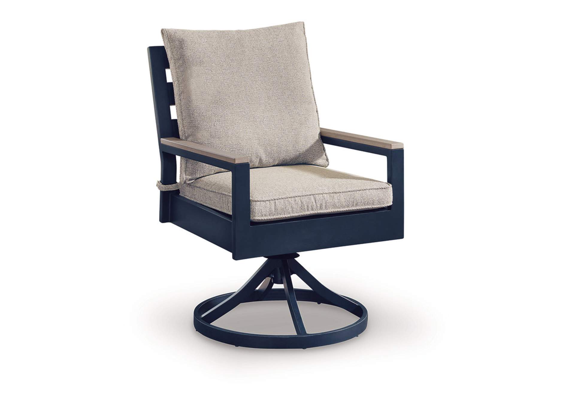 East Beach Outdoor Swivel Chair with Cushion (Set of 2) image 3