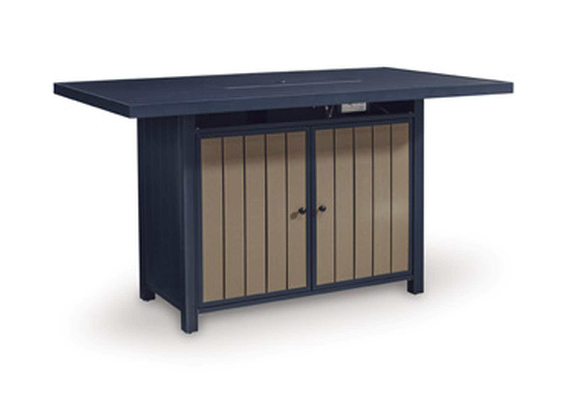 East Beach Outdoor Bar Table with Fire Pit image 6