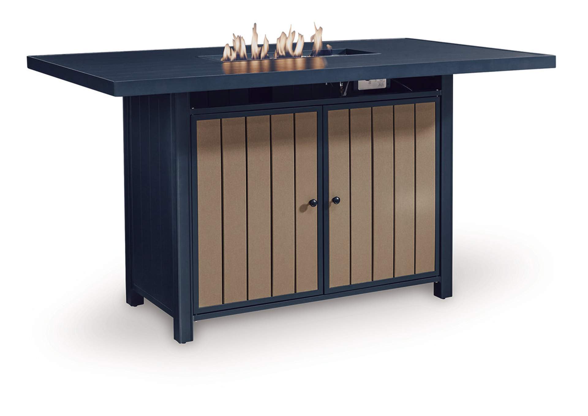 East Beach Outdoor Bar Table with Fire Pit image 3