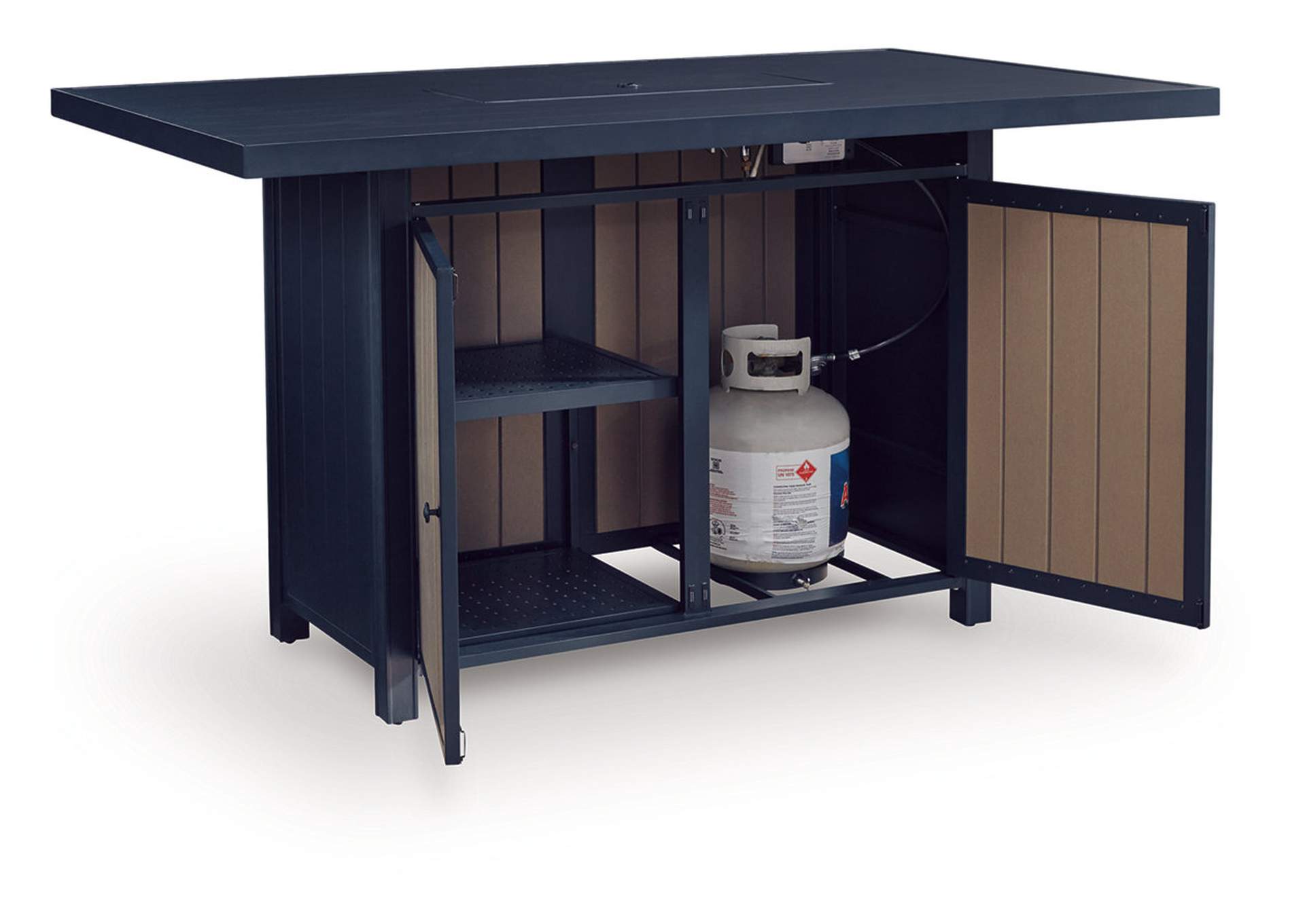 East Beach Outdoor Bar Table with Fire Pit image 5