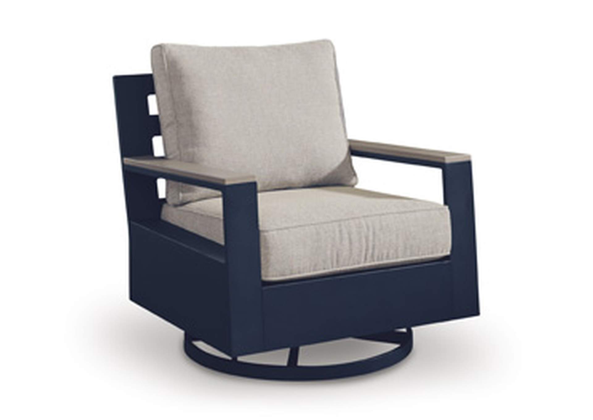 East Beach Outdoor Swivel Glider Chair with Cushion image 6