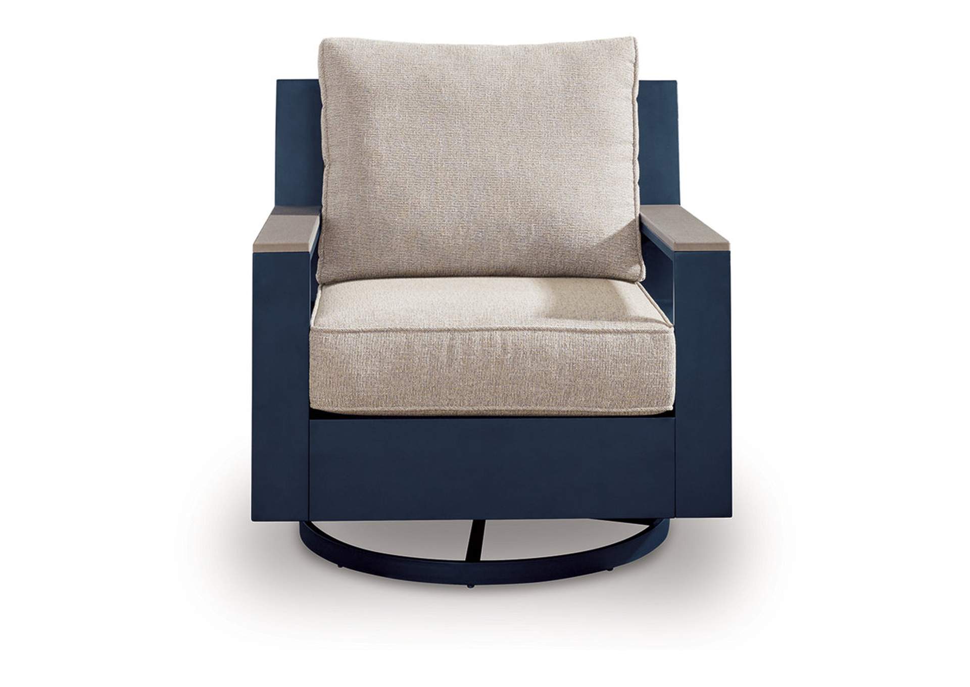 East Beach Outdoor Swivel Glider Chair with Cushion image 3