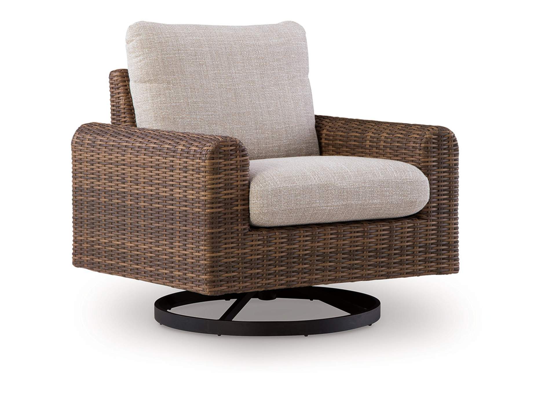 Dolan Creek Outdoor Swivel Lounge Chair with Cushion image 1