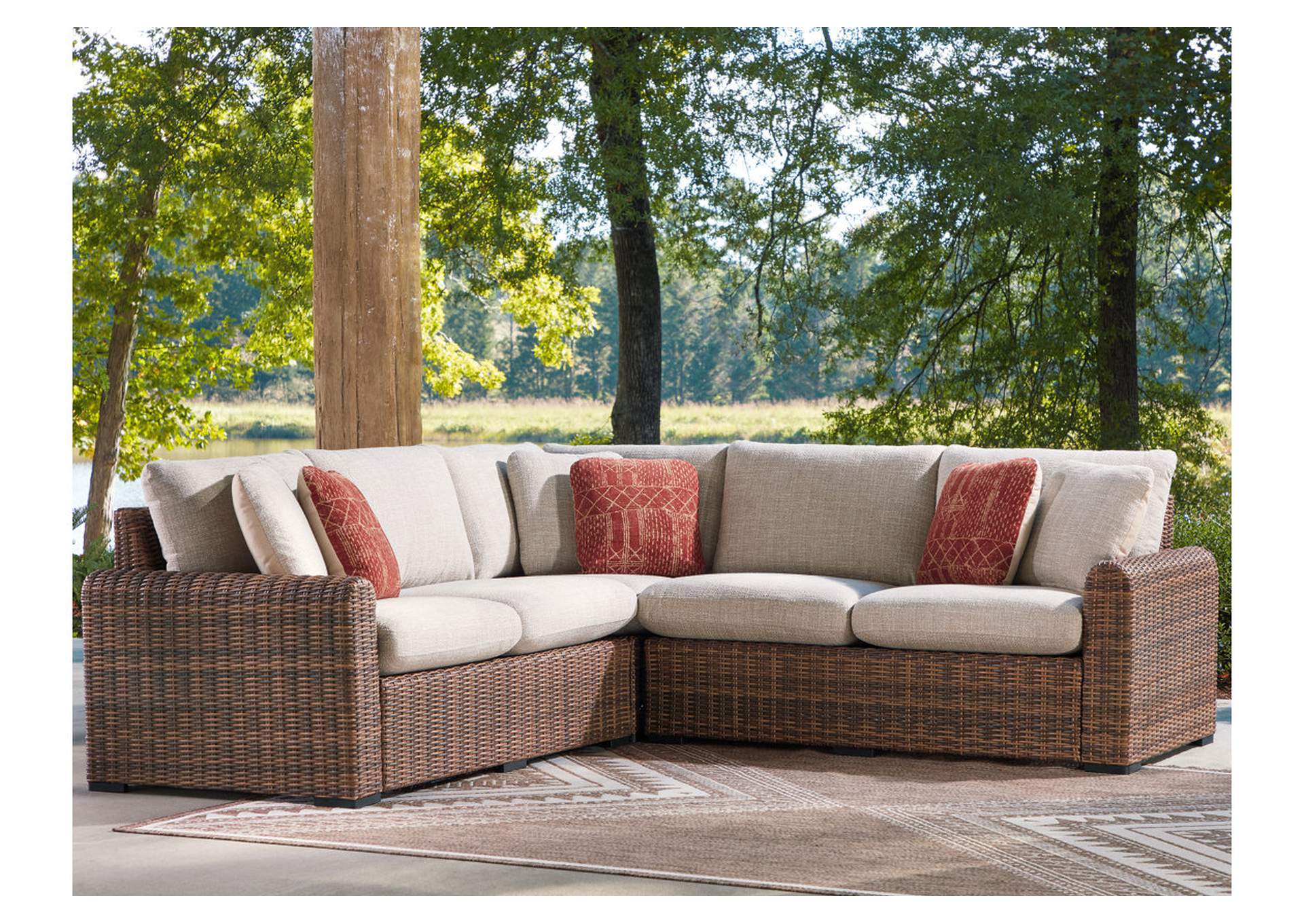 Dolan Creek 3-Piece Outdoor Sectional image 2