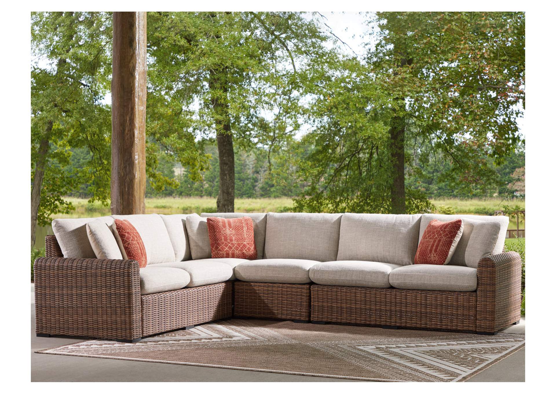 Dolan Creek 4-Piece Outdoor Sectional image 2