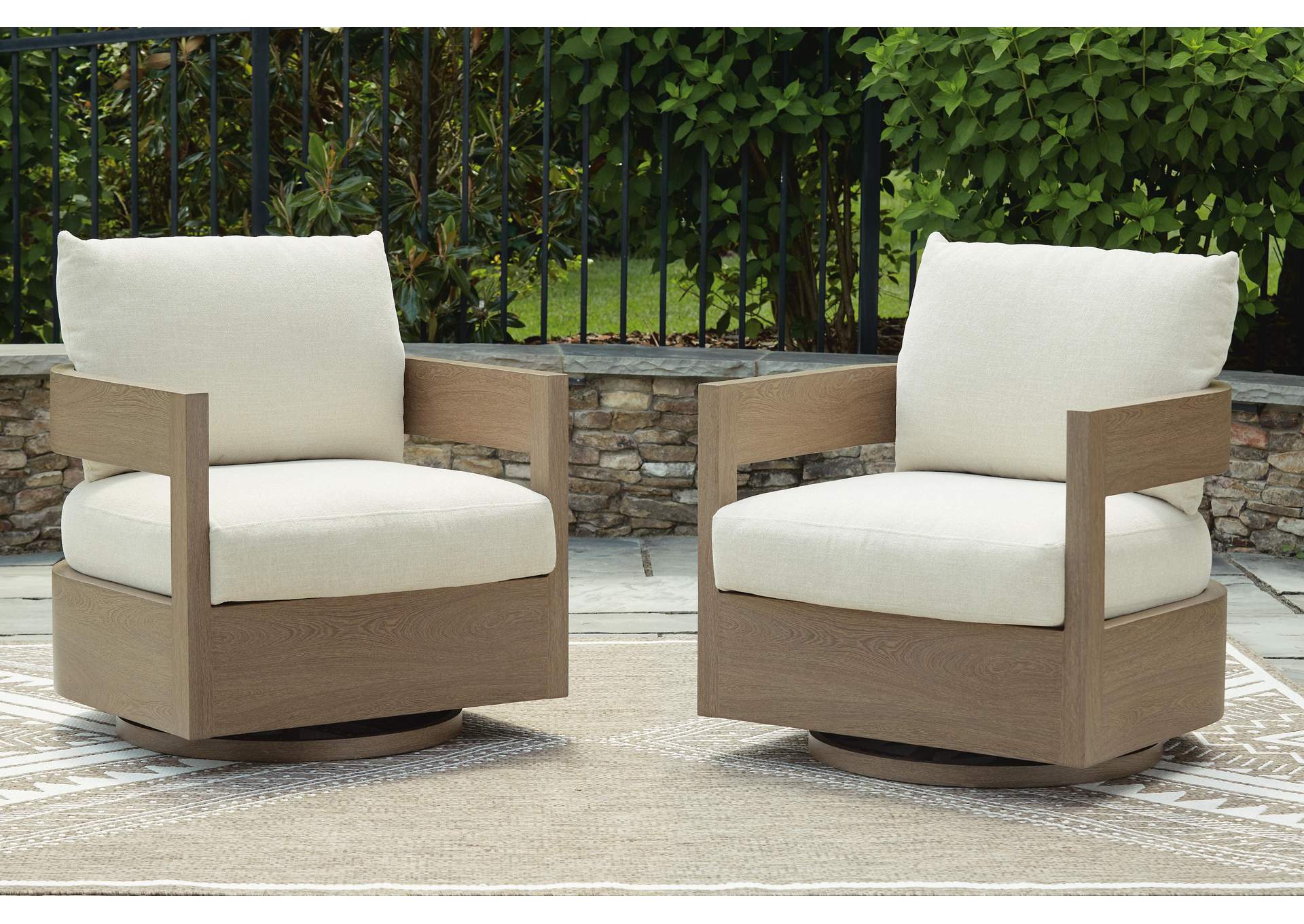 Serene Bay Outdoor Swivel Glider Chair with Cushion image 8