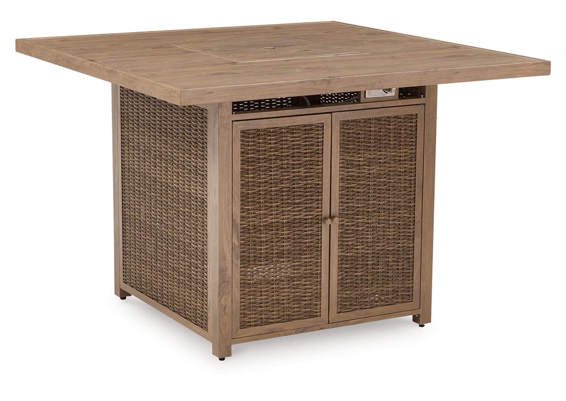 Walton Bridge Outdoor Bar Table with Fire Pit