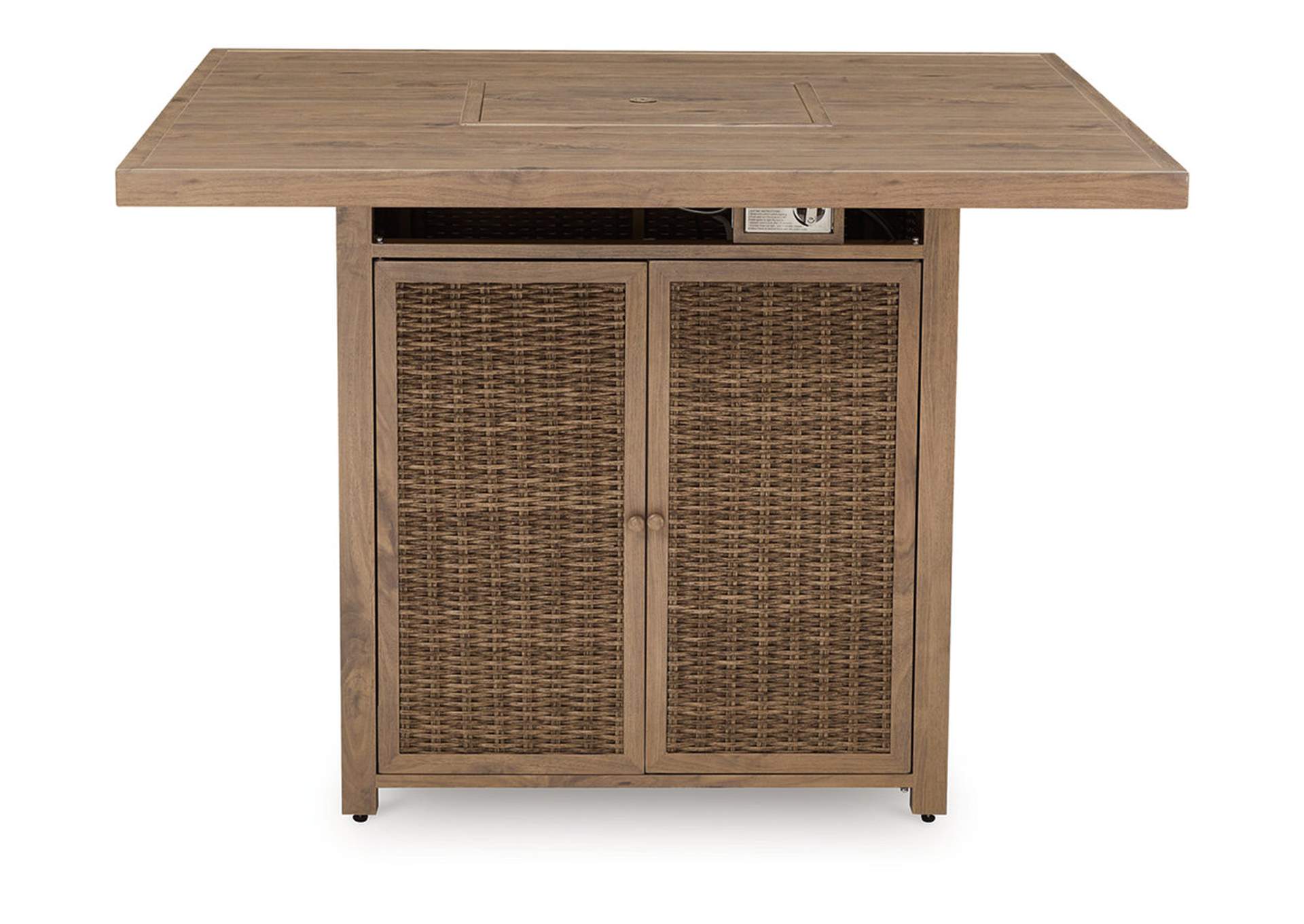 Walton Bridge Outdoor Bar Table with Fire Pit