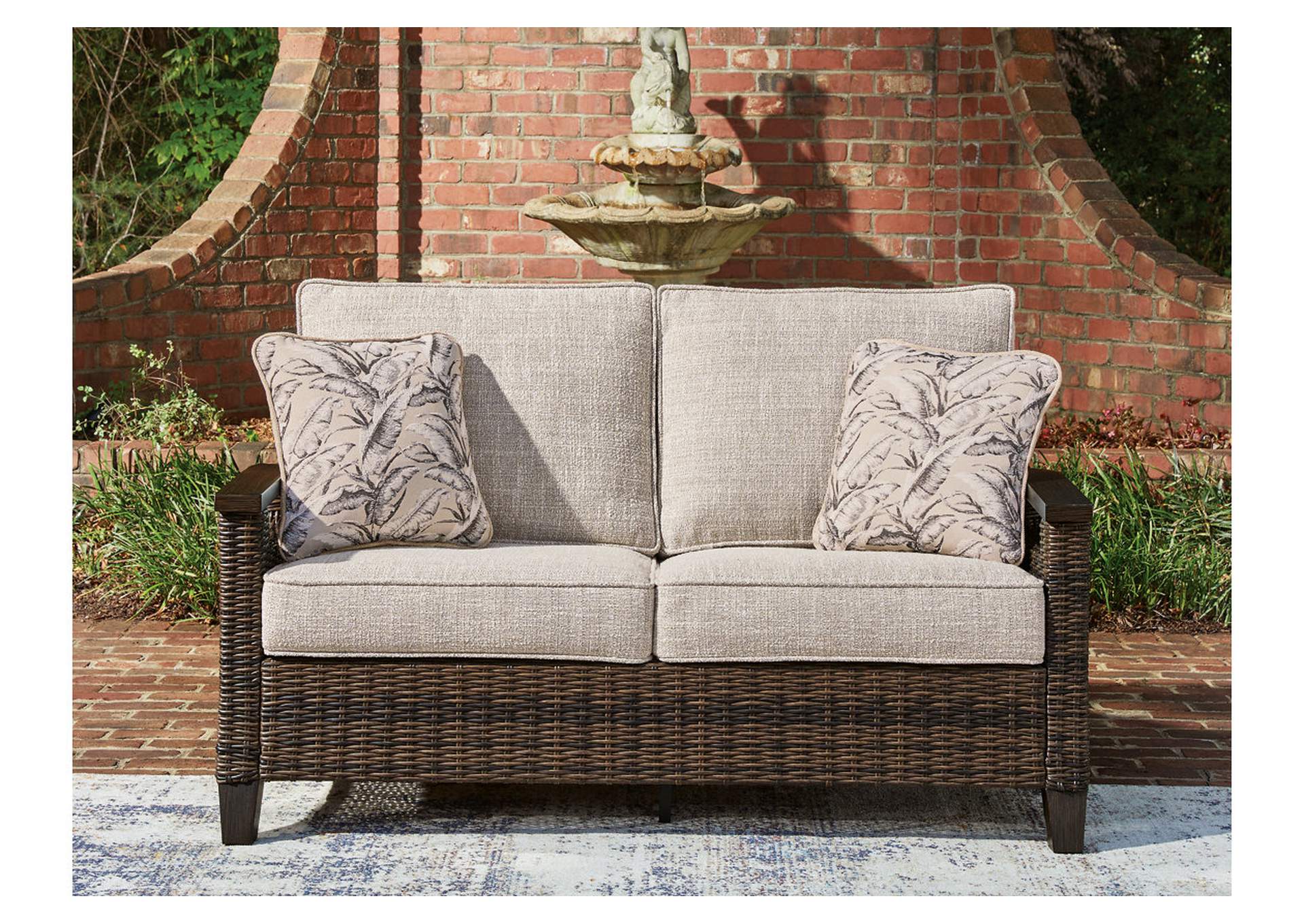 Monterey Point Outdoor Loveseat with Cushion image 3