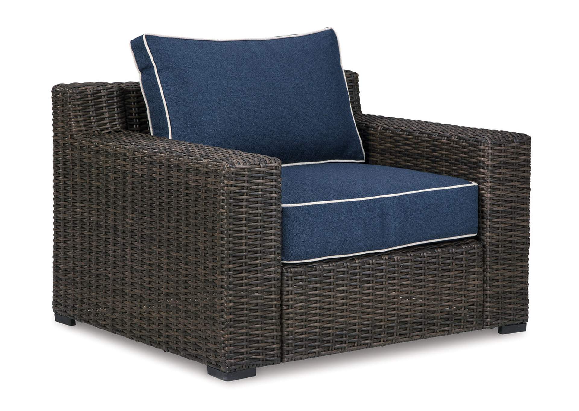 Grasson Lane Outdoor Sofa and 2 Lounge Chairs with Coffee Table and 2 End Tables