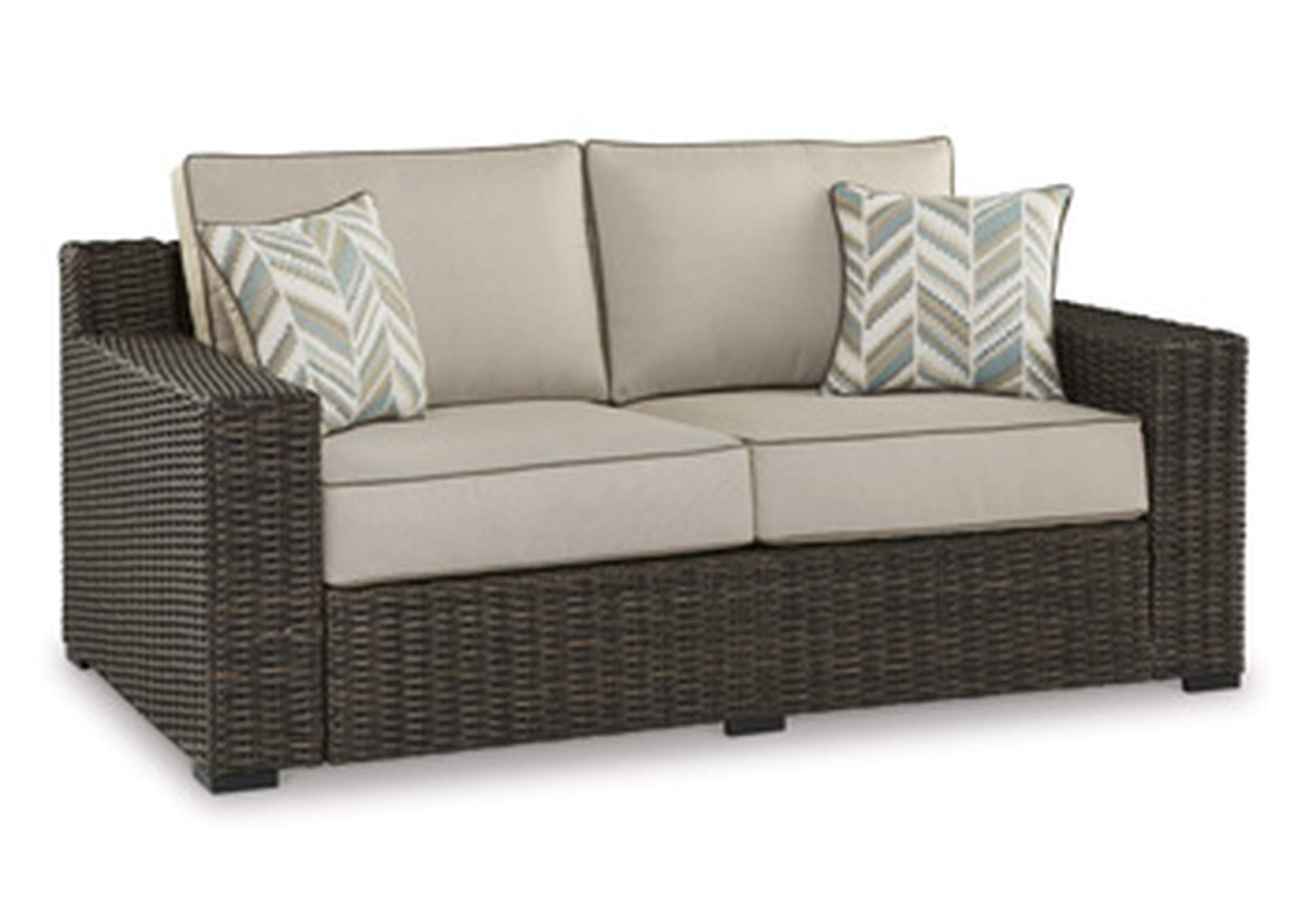Coastline Bay Outdoor Loveseat with Cushion image 4