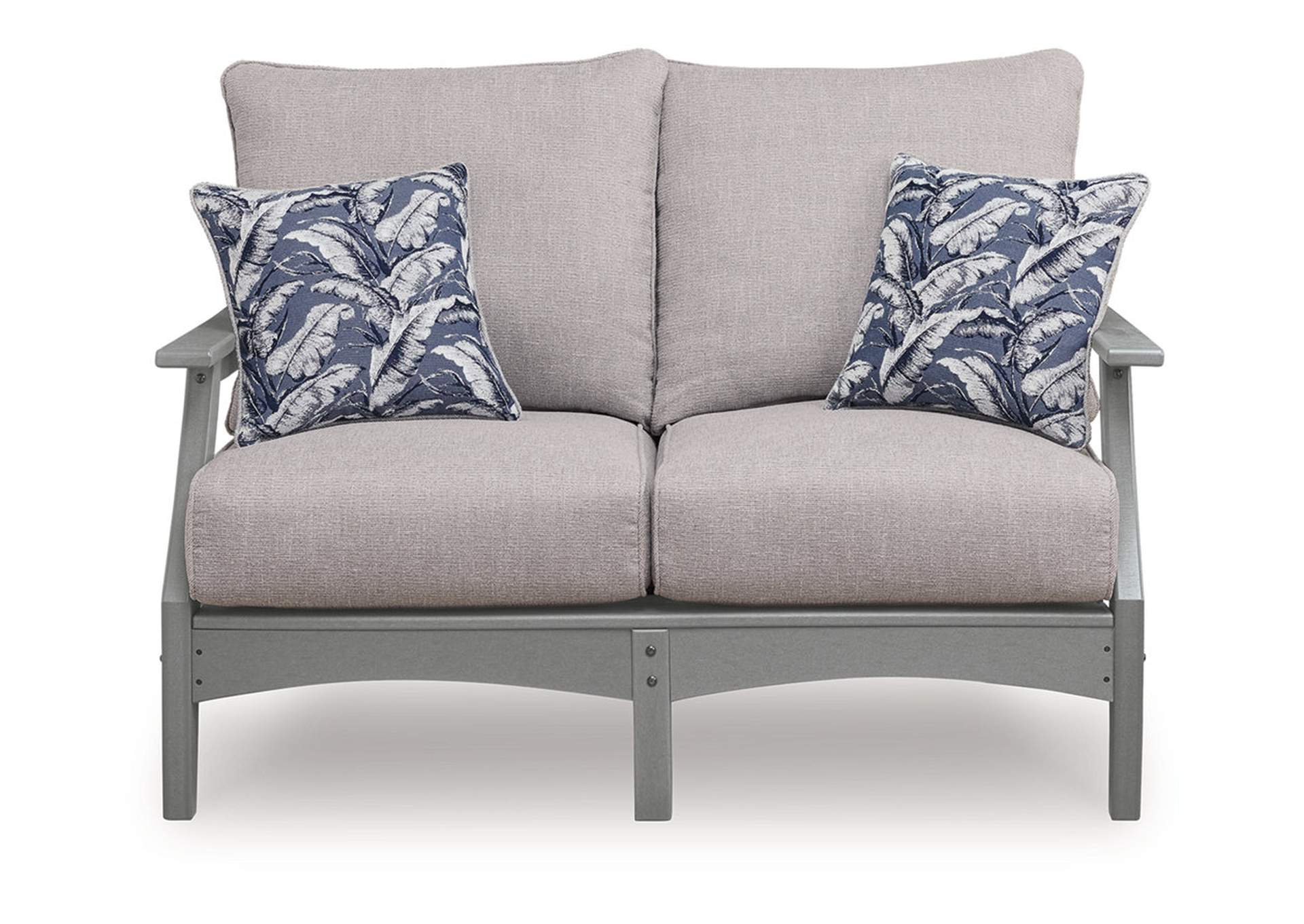 Cove Beach Outdoor Loveseat with Cushion image 1