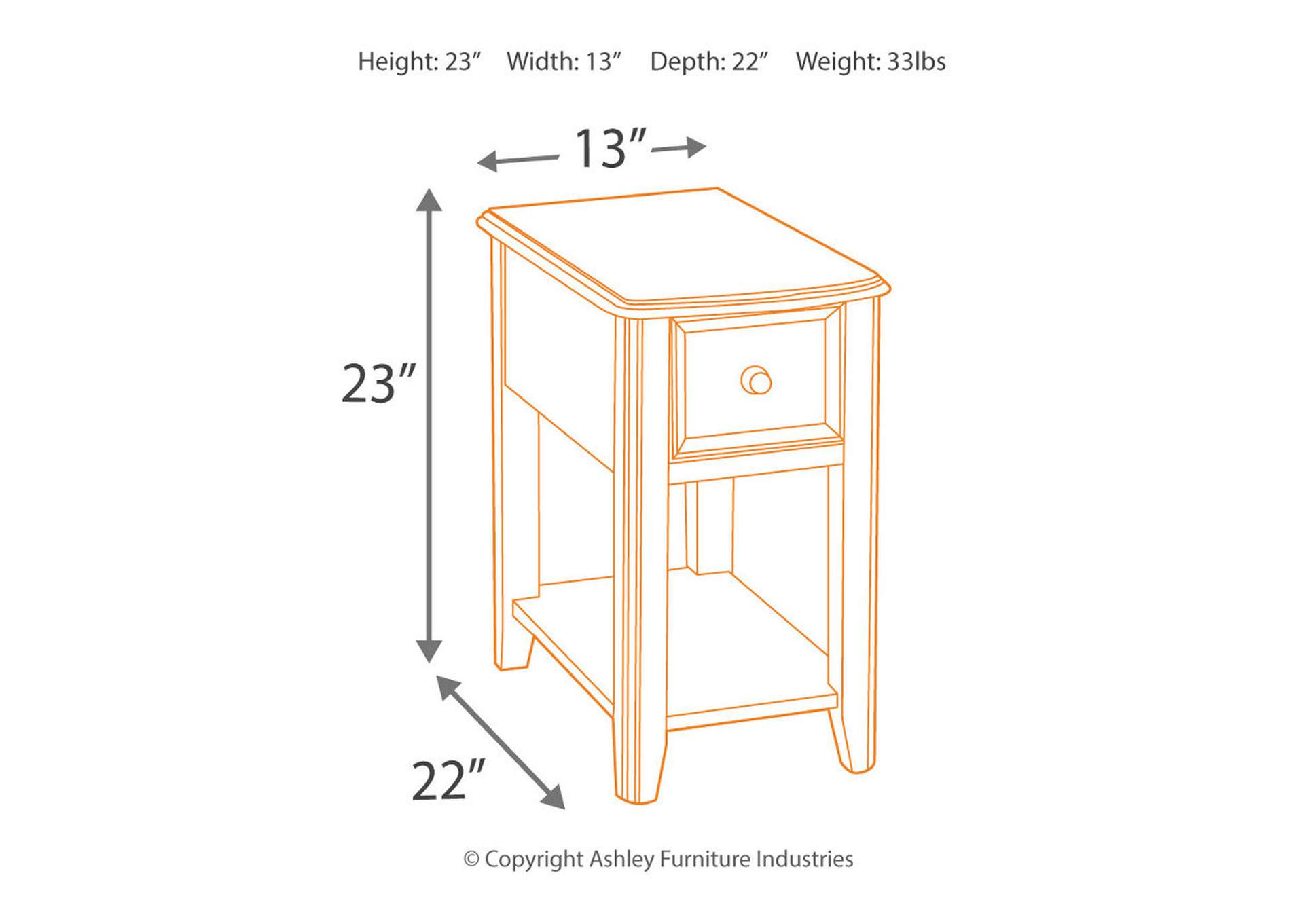 Breegin Chairside End Table