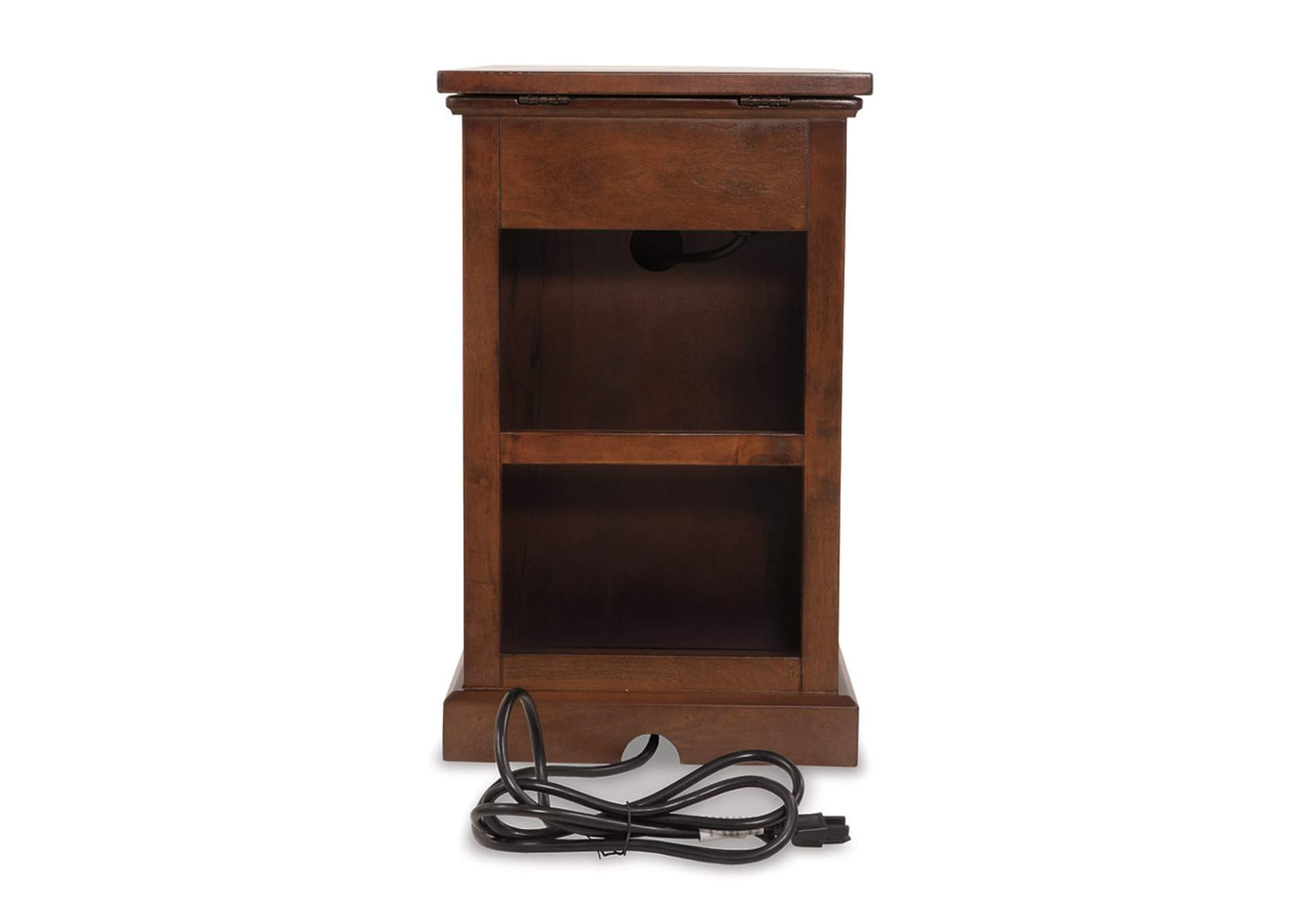 Laflorn Chairside End Table with USB Ports & Outlets