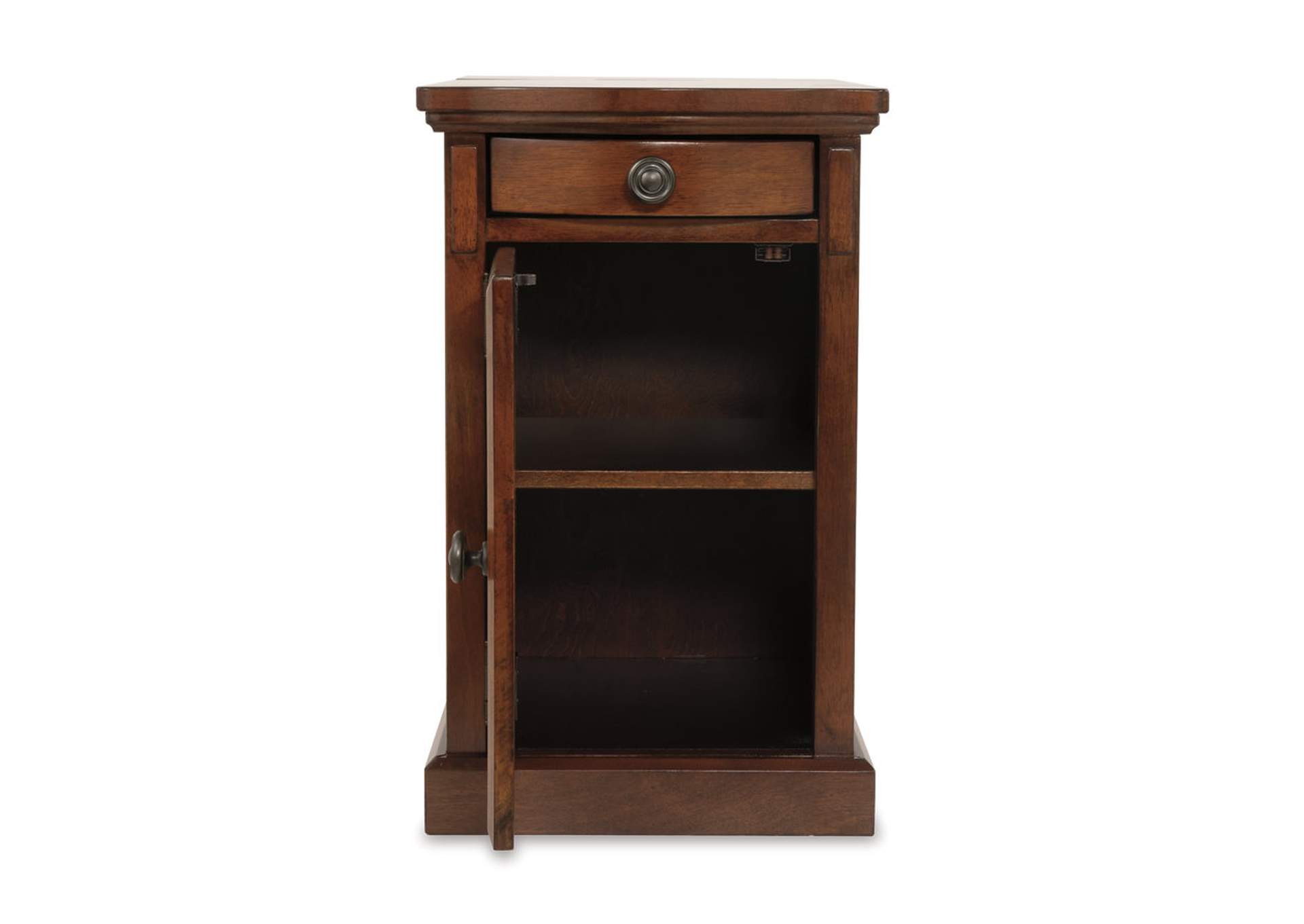 Laflorn Chairside End Table with USB Ports & Outlets