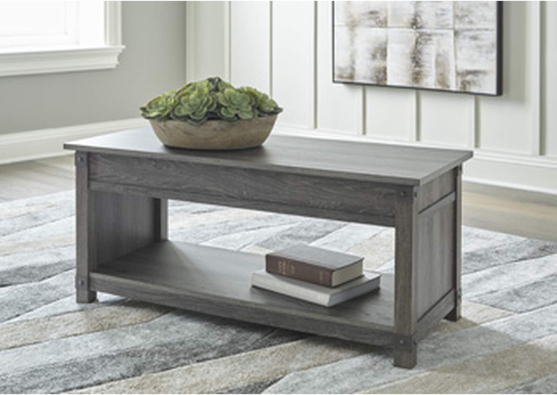 Freedan Lift-Top Coffee Table image 4