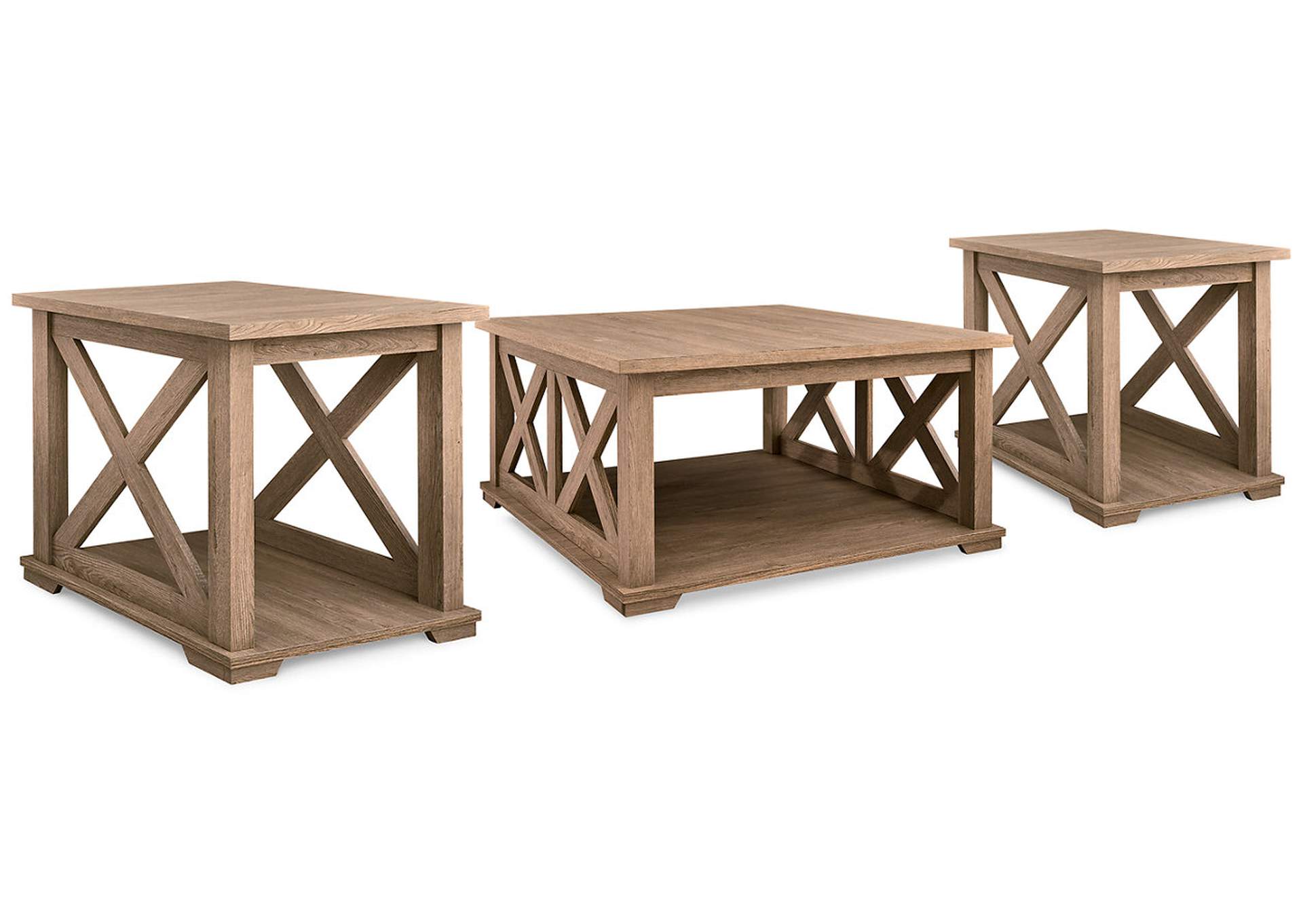 Elmferd Coffee Table with 2 End Tables