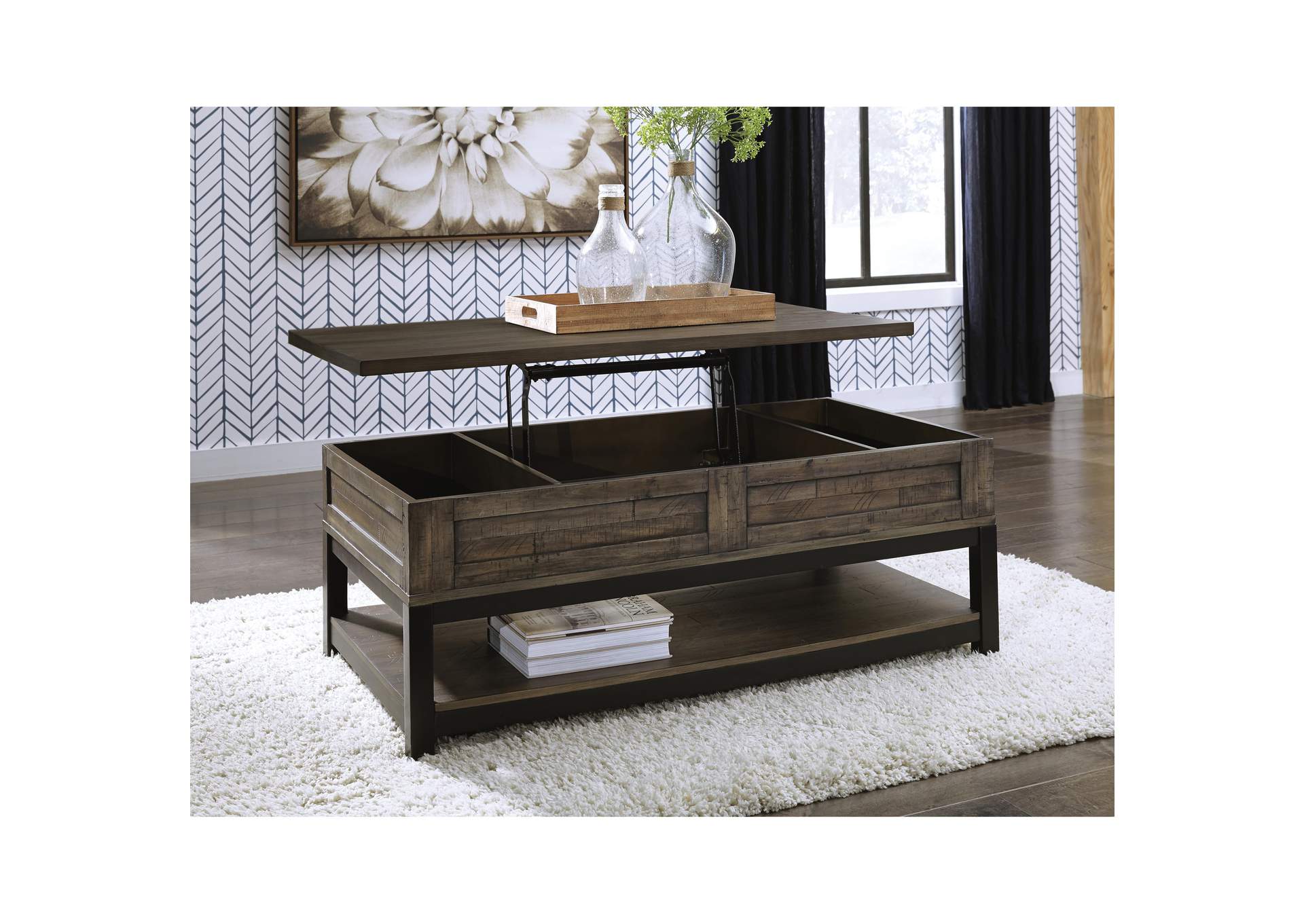 Johurst Coffee Table with Lift Top image 4