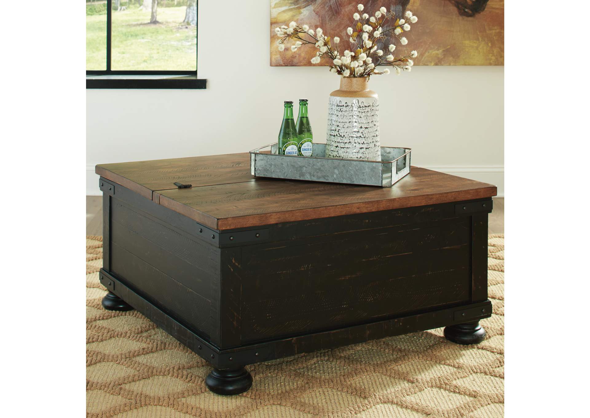 Valebeck Coffee Table with Lift Top image 6