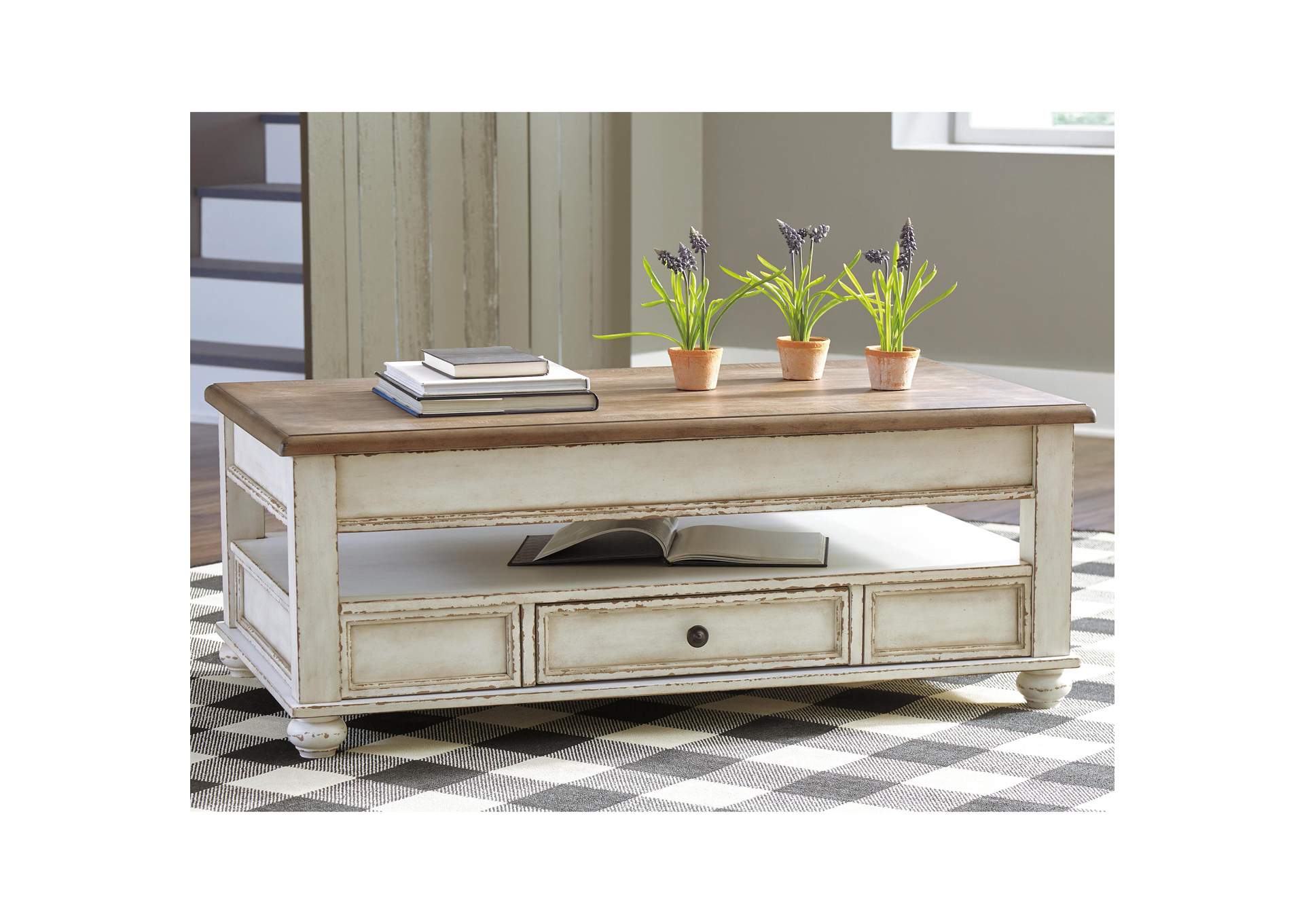 Realyn Coffee Table with Lift Top image 2