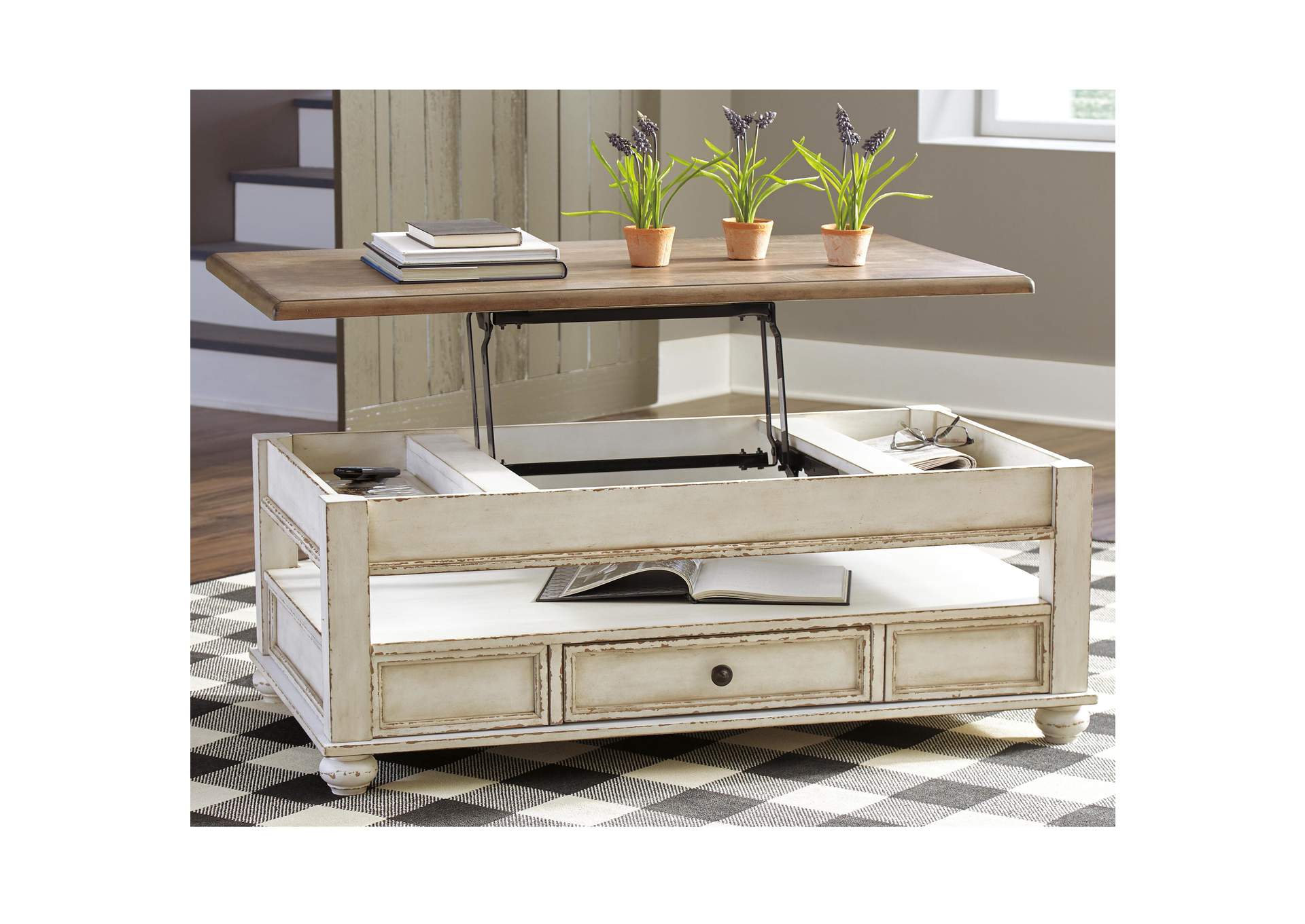 Realyn Coffee Table with Lift Top image 10