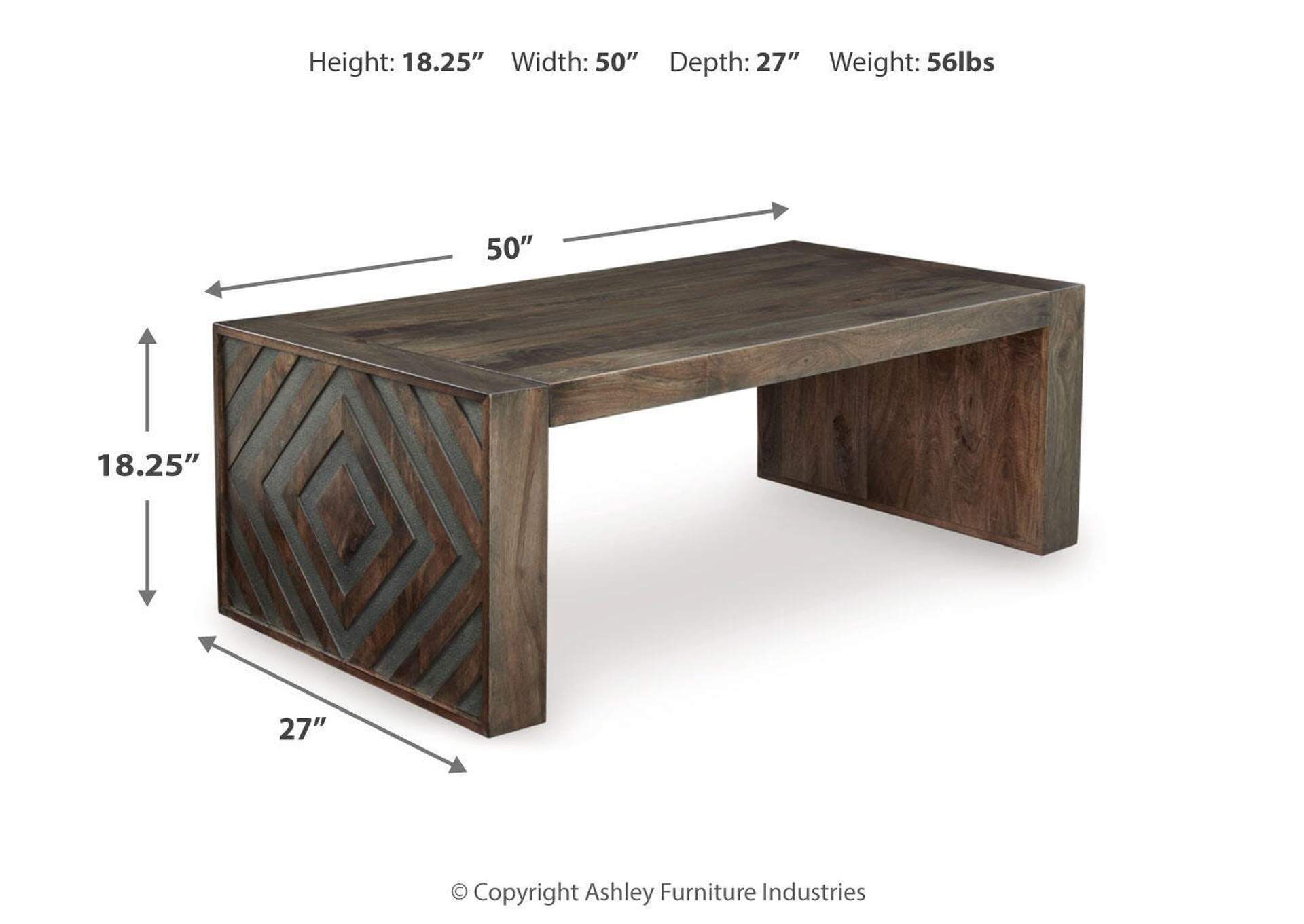 Dreggan Coffee Table with 1 End Table image 6