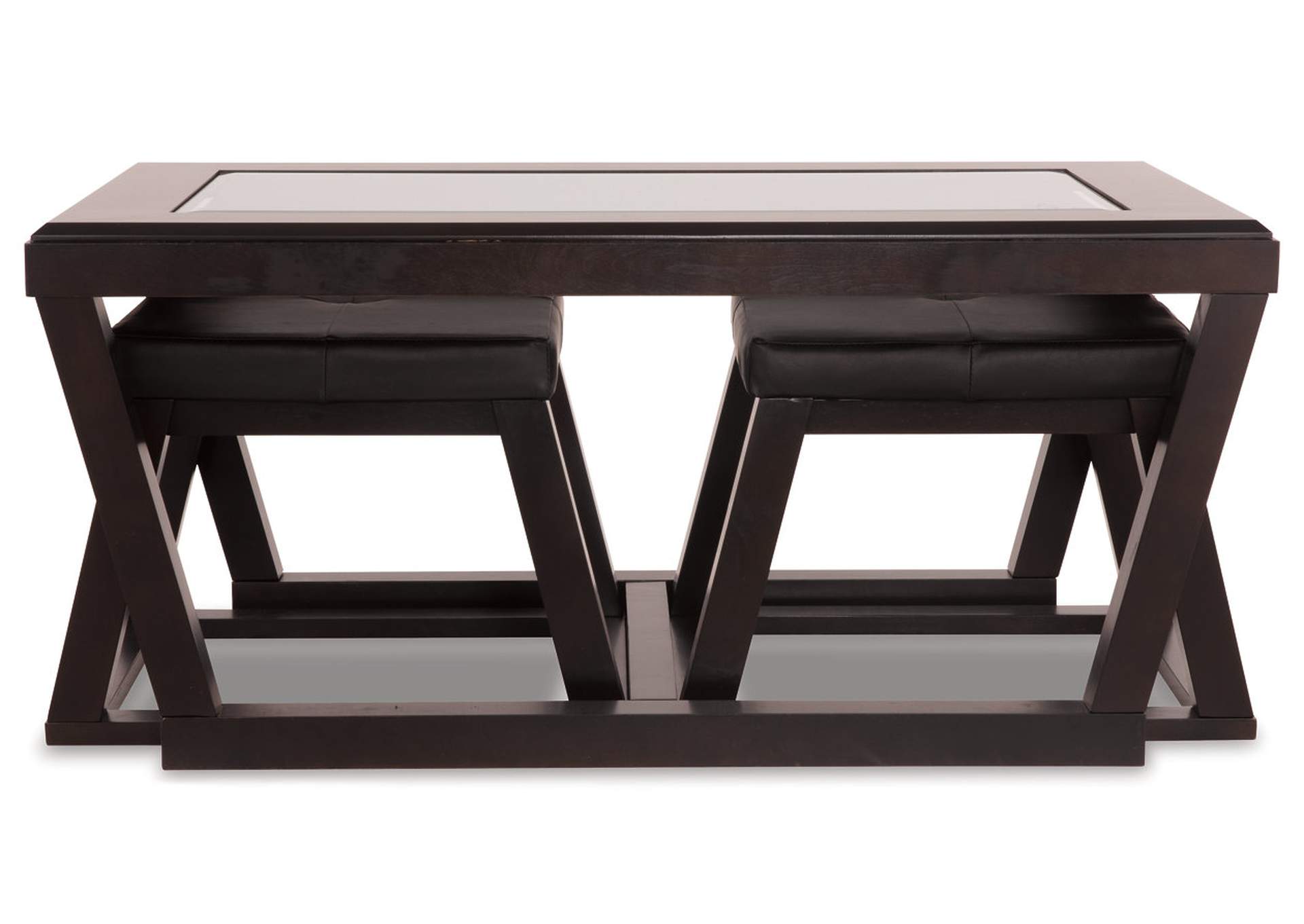 Kelton Coffee Table with Nesting Stools