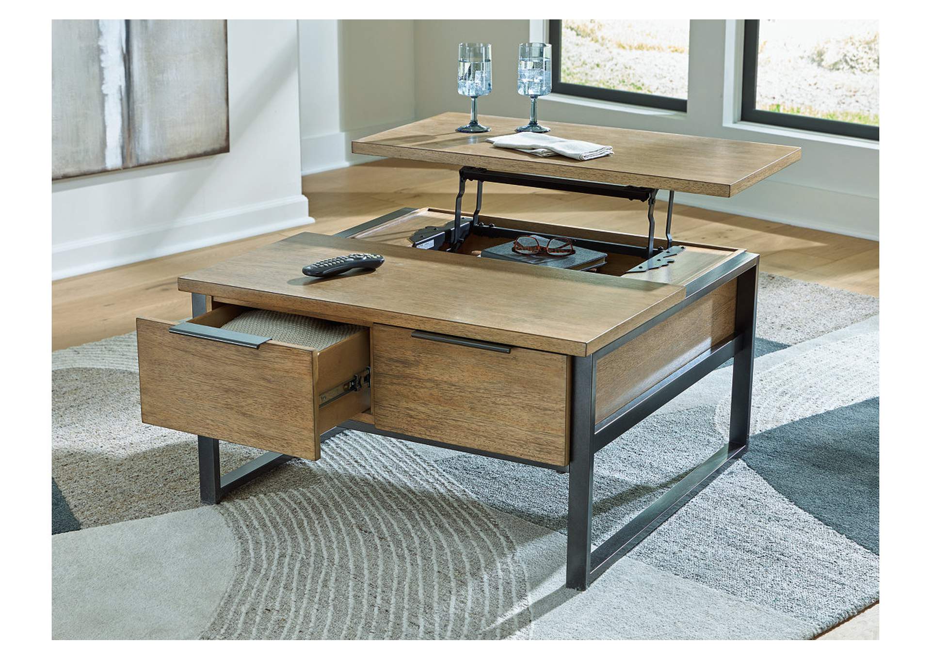 Montia Lift-Top Coffee Table image 7
