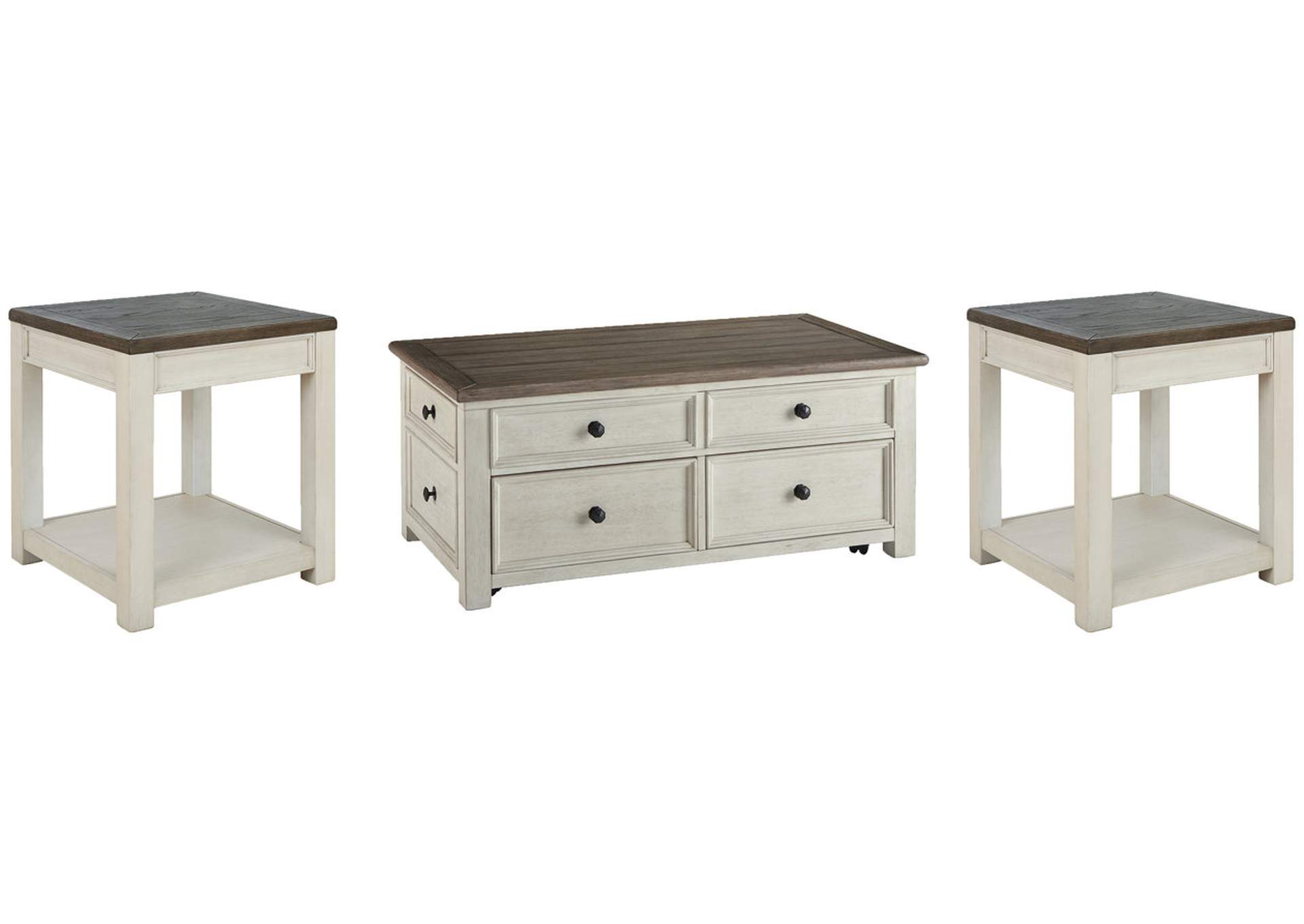 Bolanburg Coffee Table with 2 End Tables